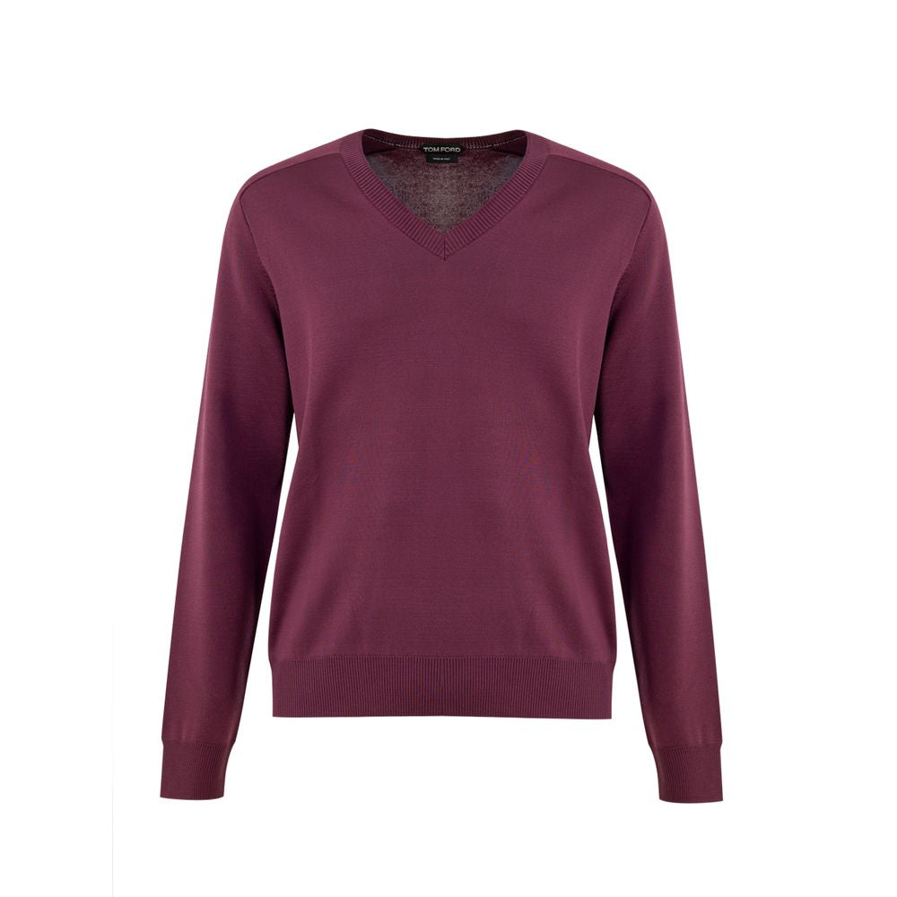 Tom Ford Purple Silk Sweatshirt-1