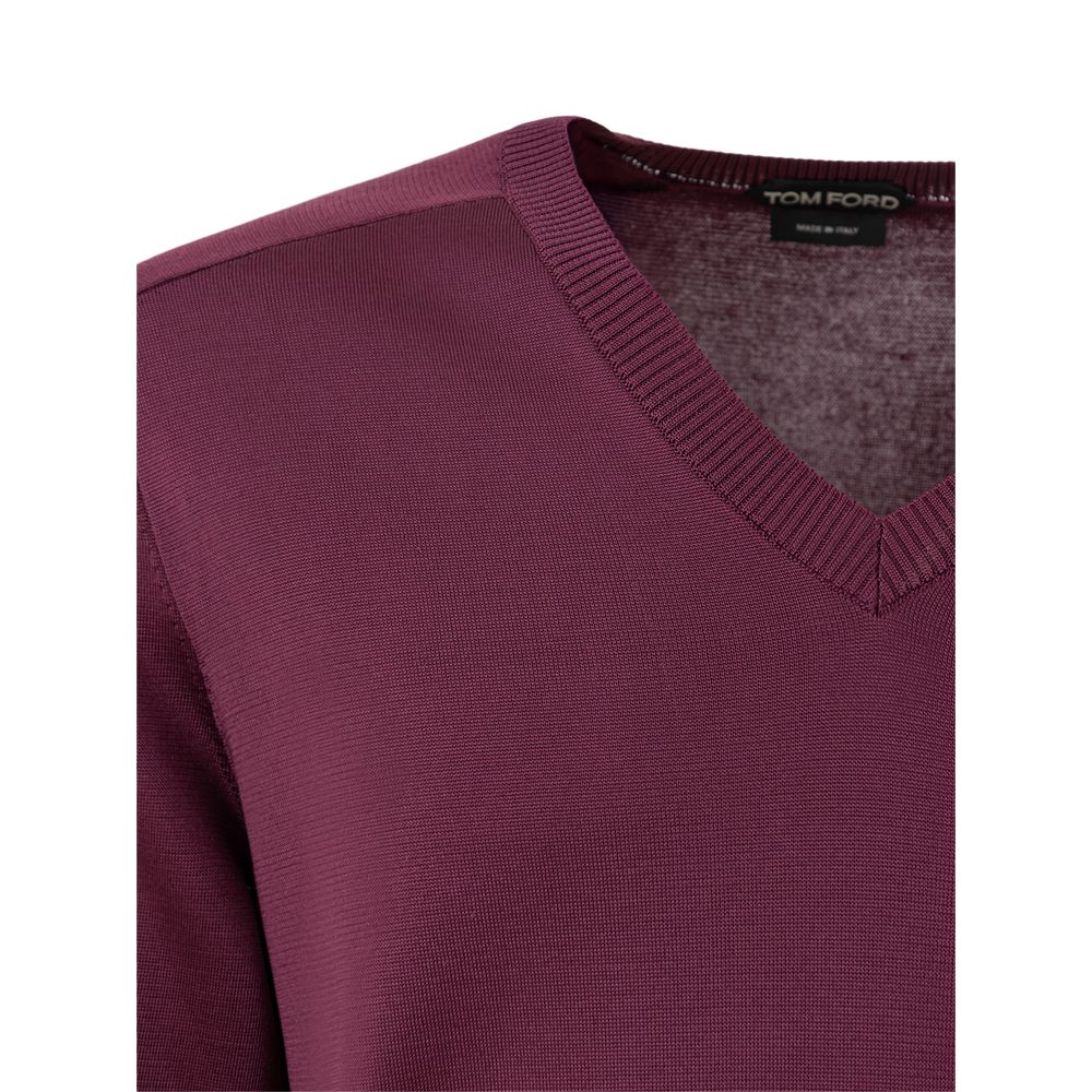 Tom Ford Purple Silk Sweatshirt-3