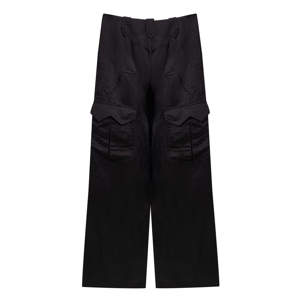 Tom Ford Black Viscose Cargo Trousers-2
