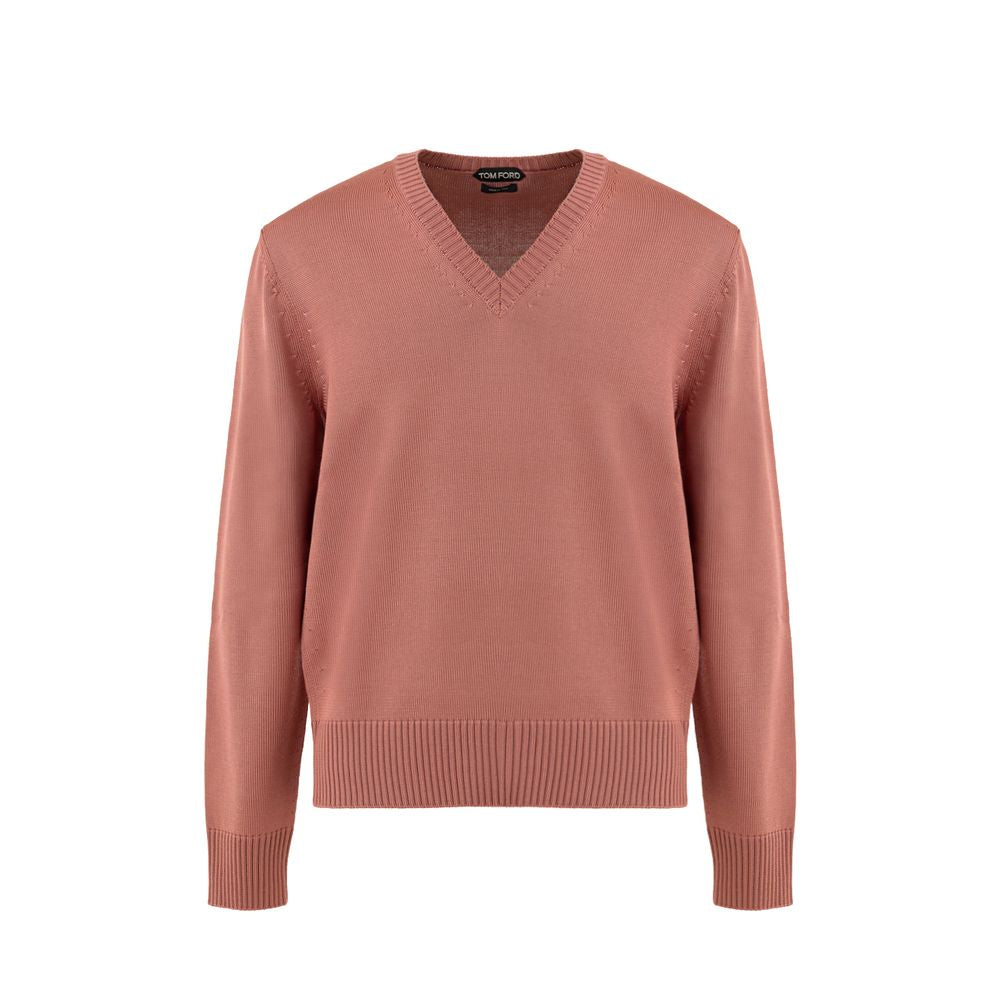 Tom Ford Seiden-Sweatshirt in Zartrosa-1