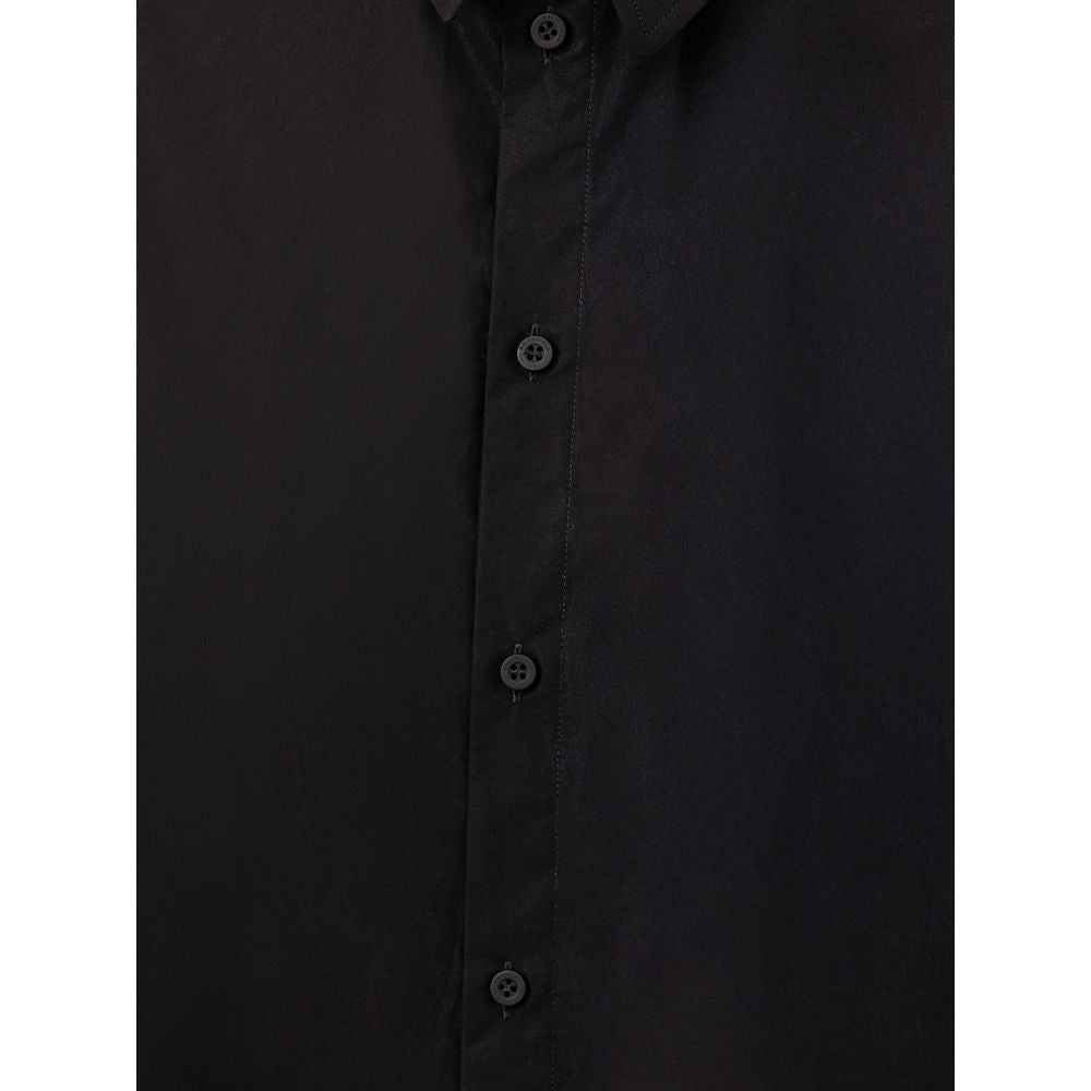 Balenciaga Long Black Cotton Dress-3