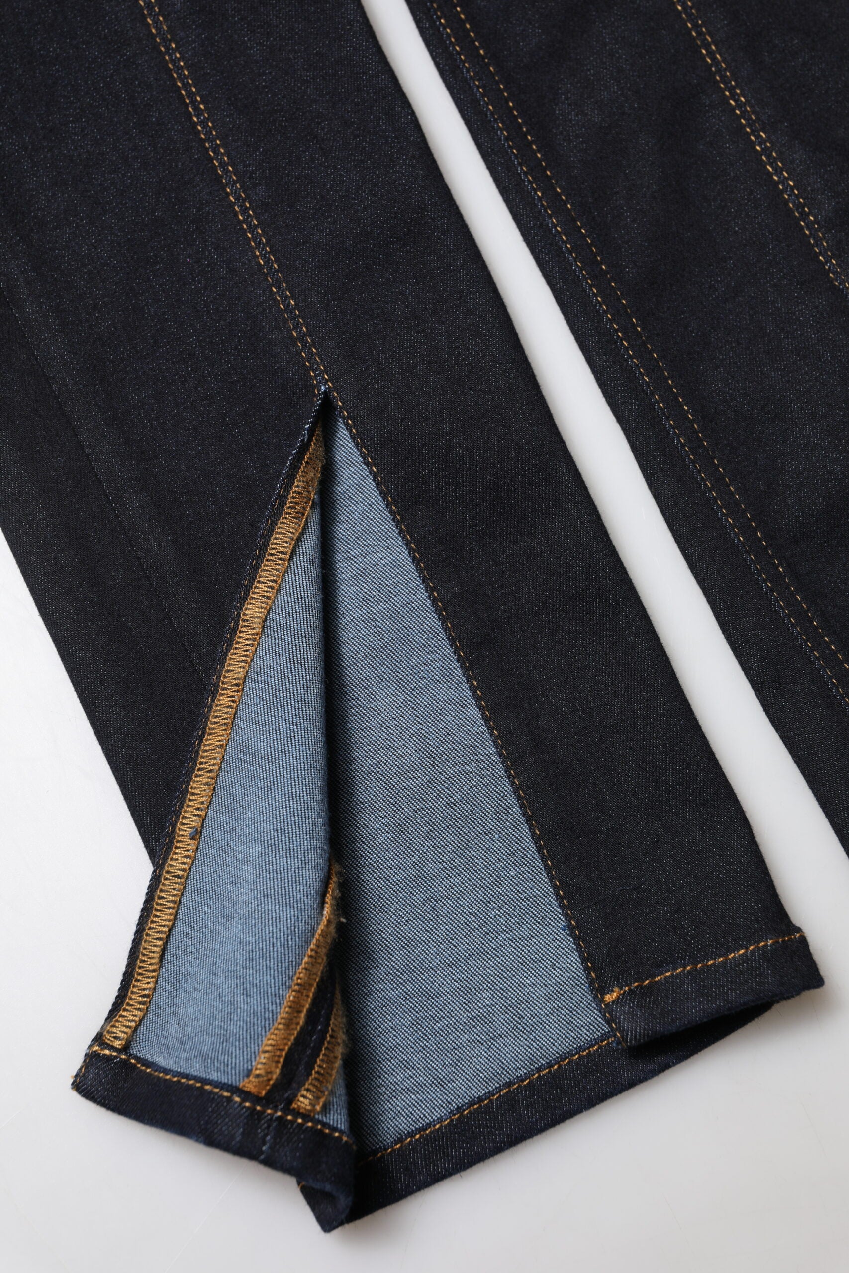 Dolce & Gabbana Blue Cotton Skinny Denim High Waisted Jeans -6
