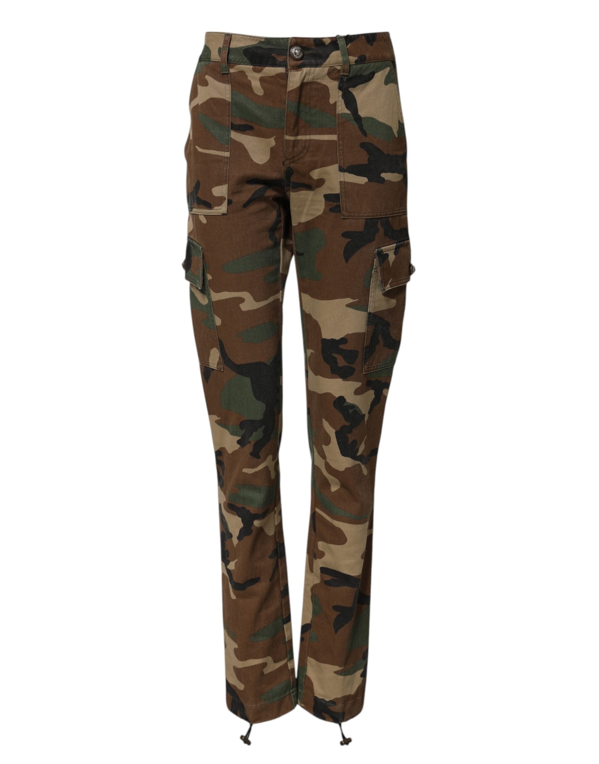 Pantalones cargo de camuflaje multicolor de Dolce & Gabbana -1