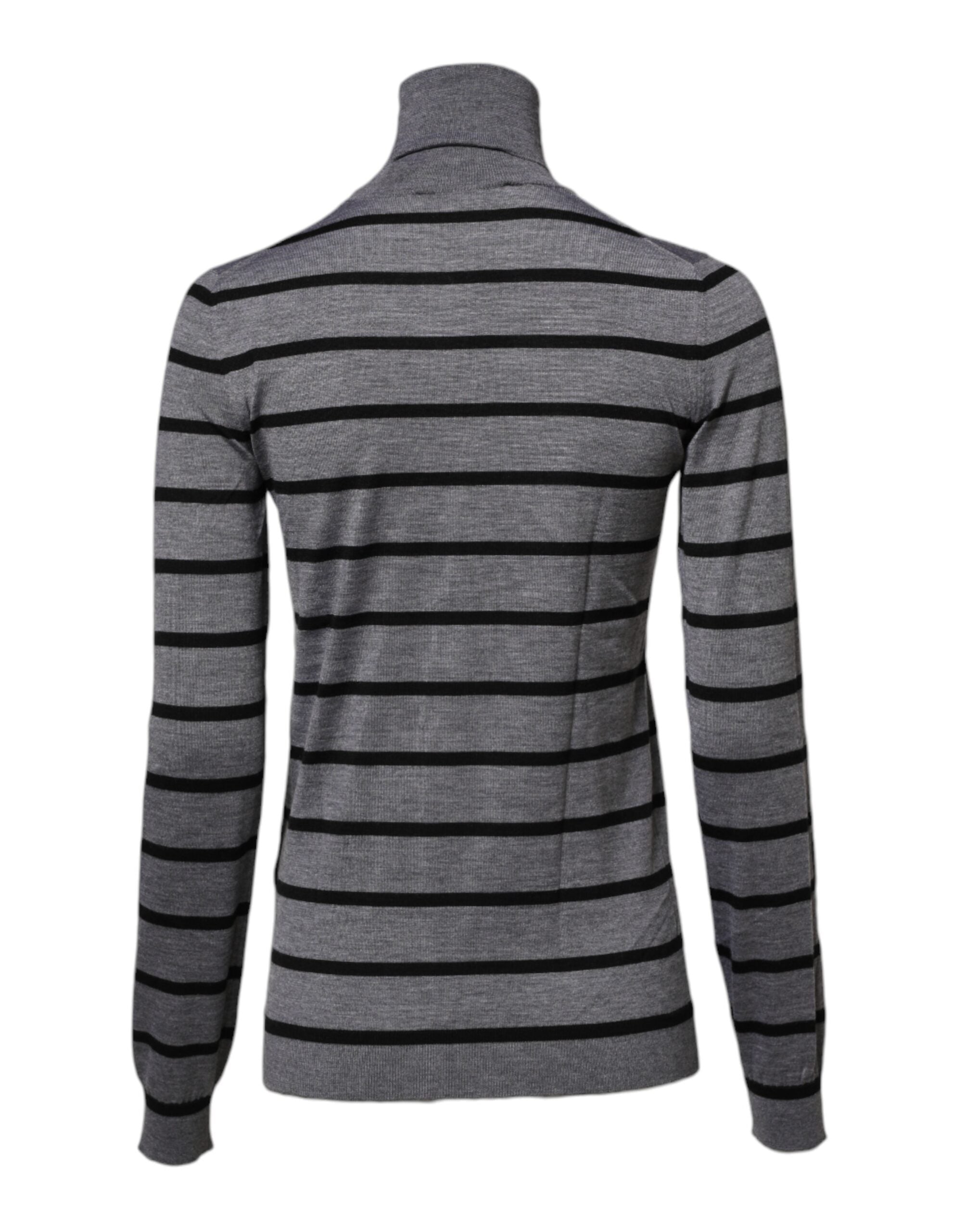 Dolce & Gabbana grey sweater with floral embroidery-3