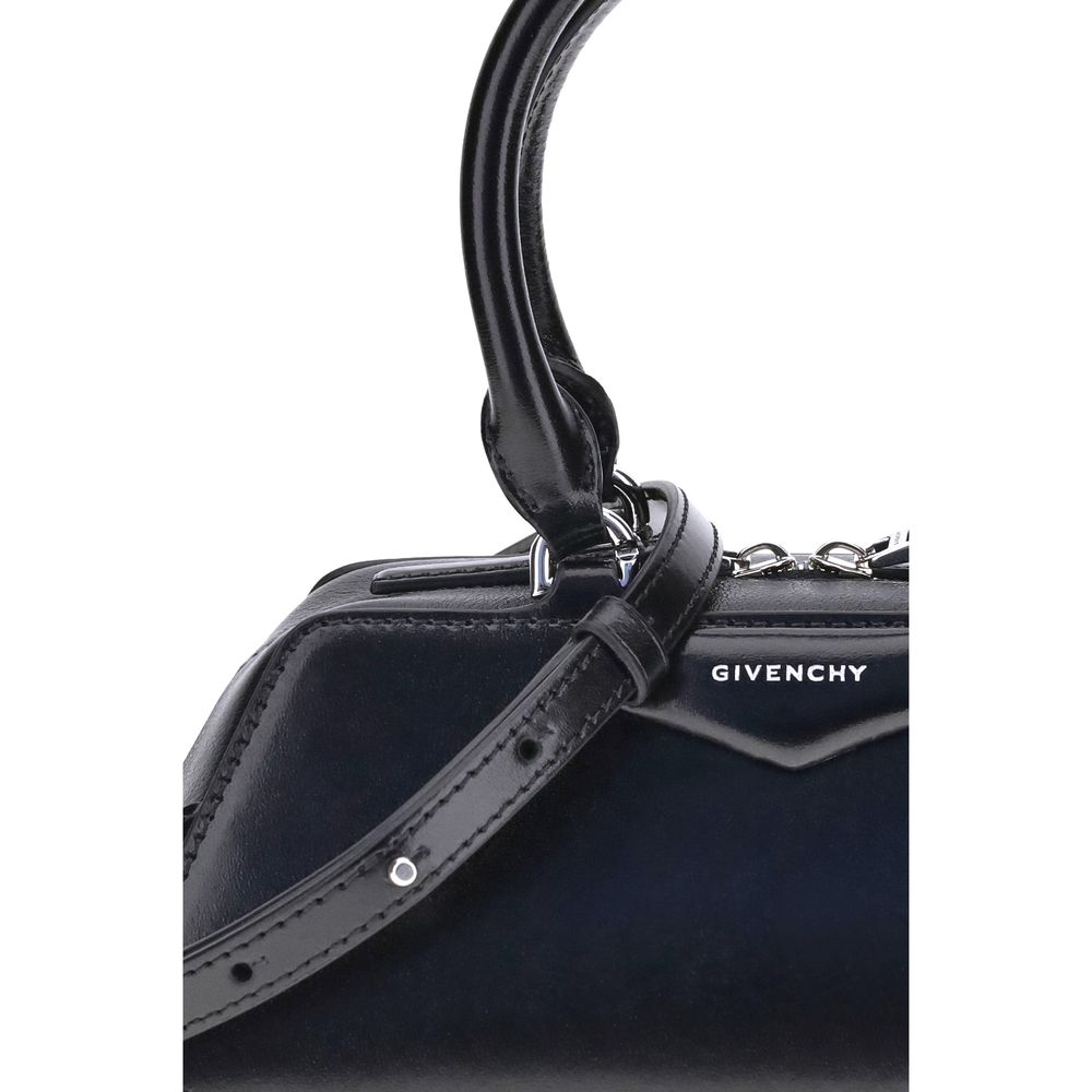 Givenchy Schwarze Kalbsleder Bos Taurus Handtasche-4
