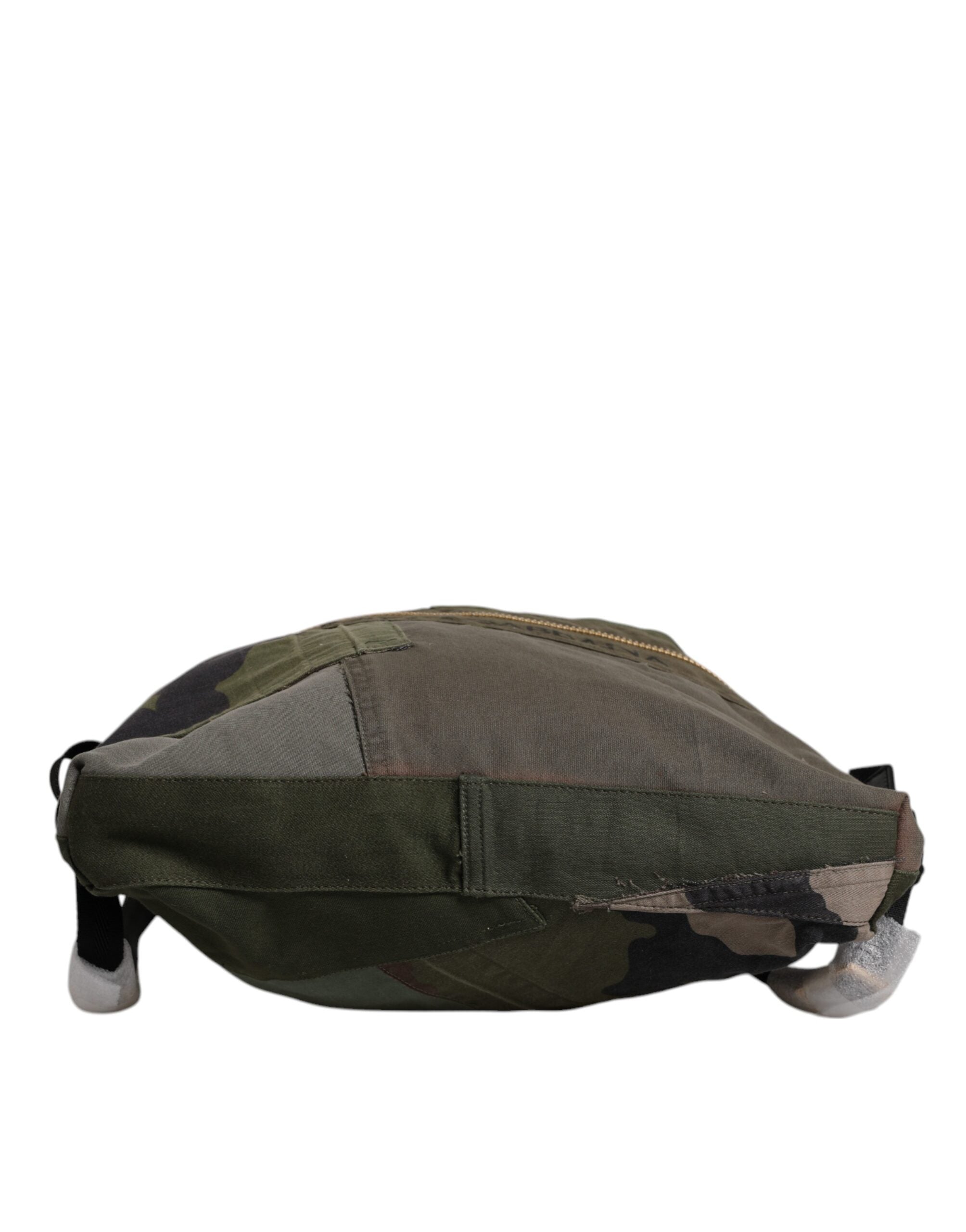 Dolce & Gabbana Military Green Patchwork Backpack Backpack Bag-2