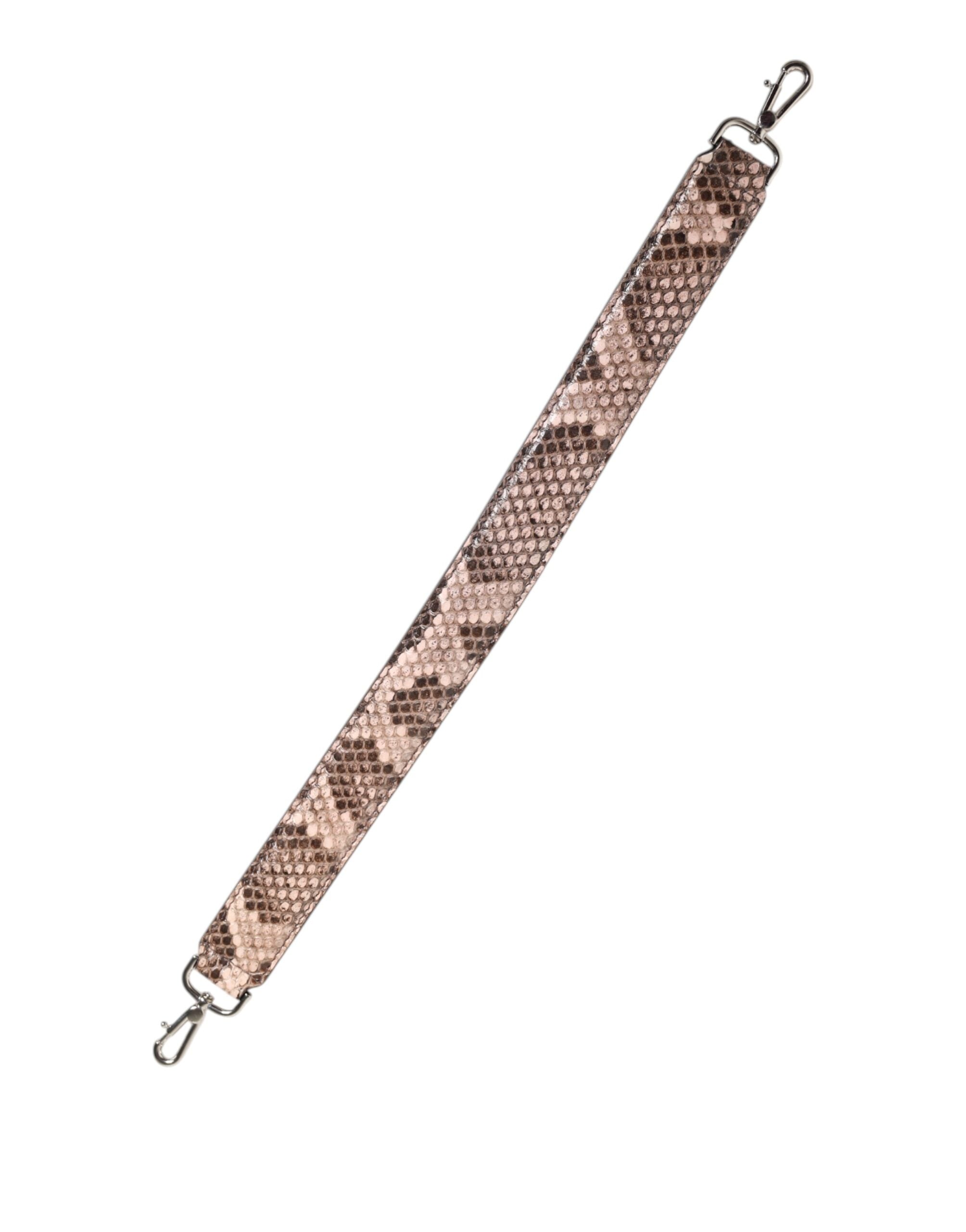 Dolce & Gabbana Brown Exotic Leather Handbag Accessory Shoulder Strap-5
