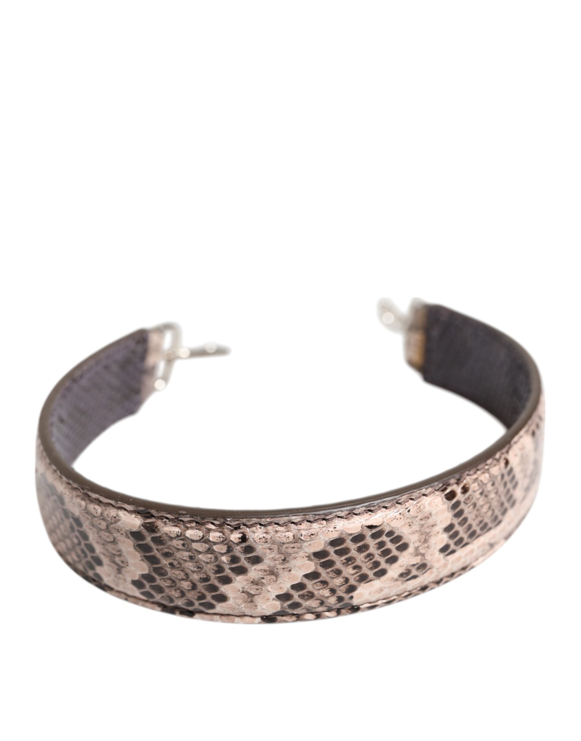 Correa de hombro para bolso de mano de piel exótica beige de Dolce & Gabbana-3