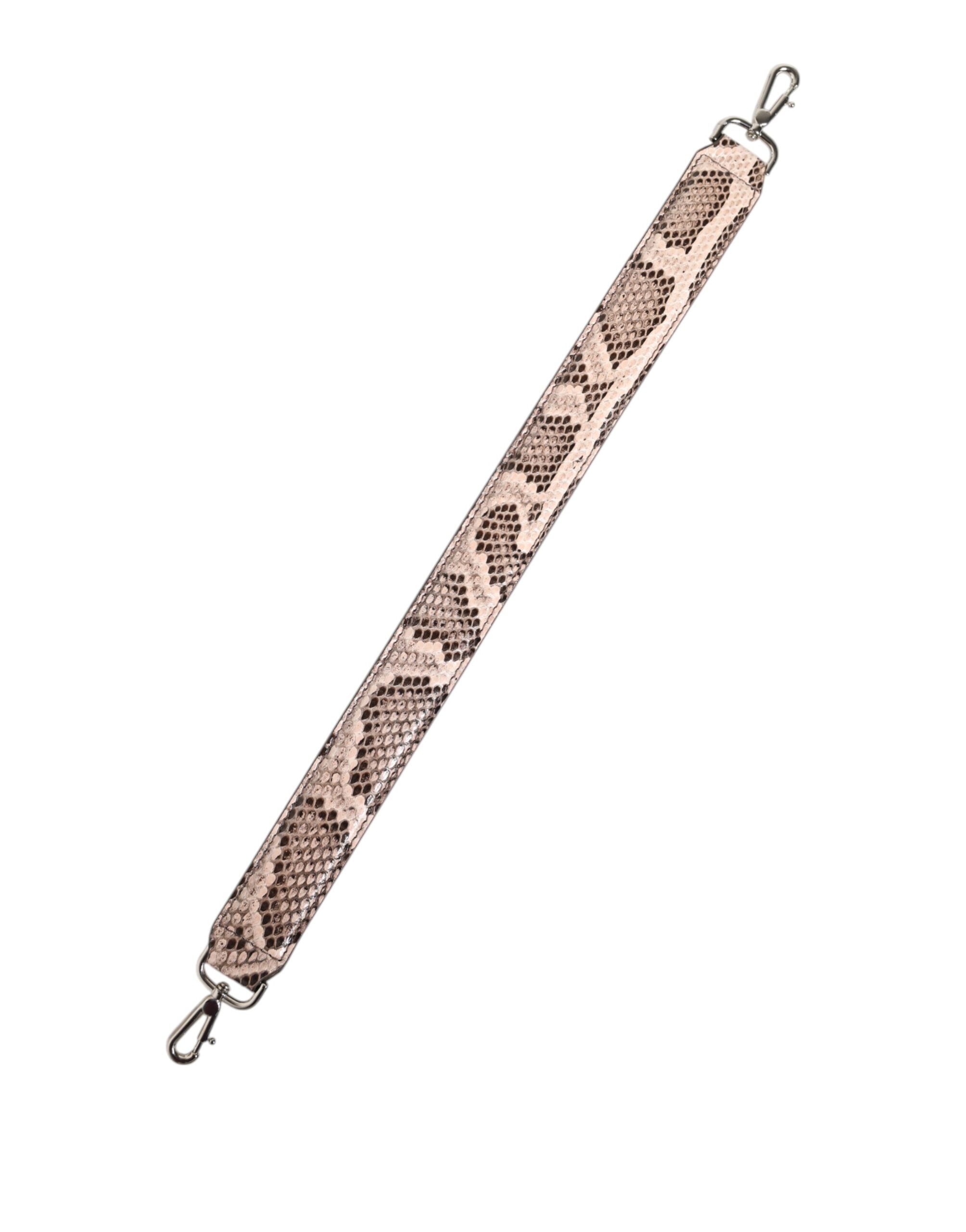 Correa de hombro para bolso de mano de piel exótica beige de Dolce & Gabbana-4