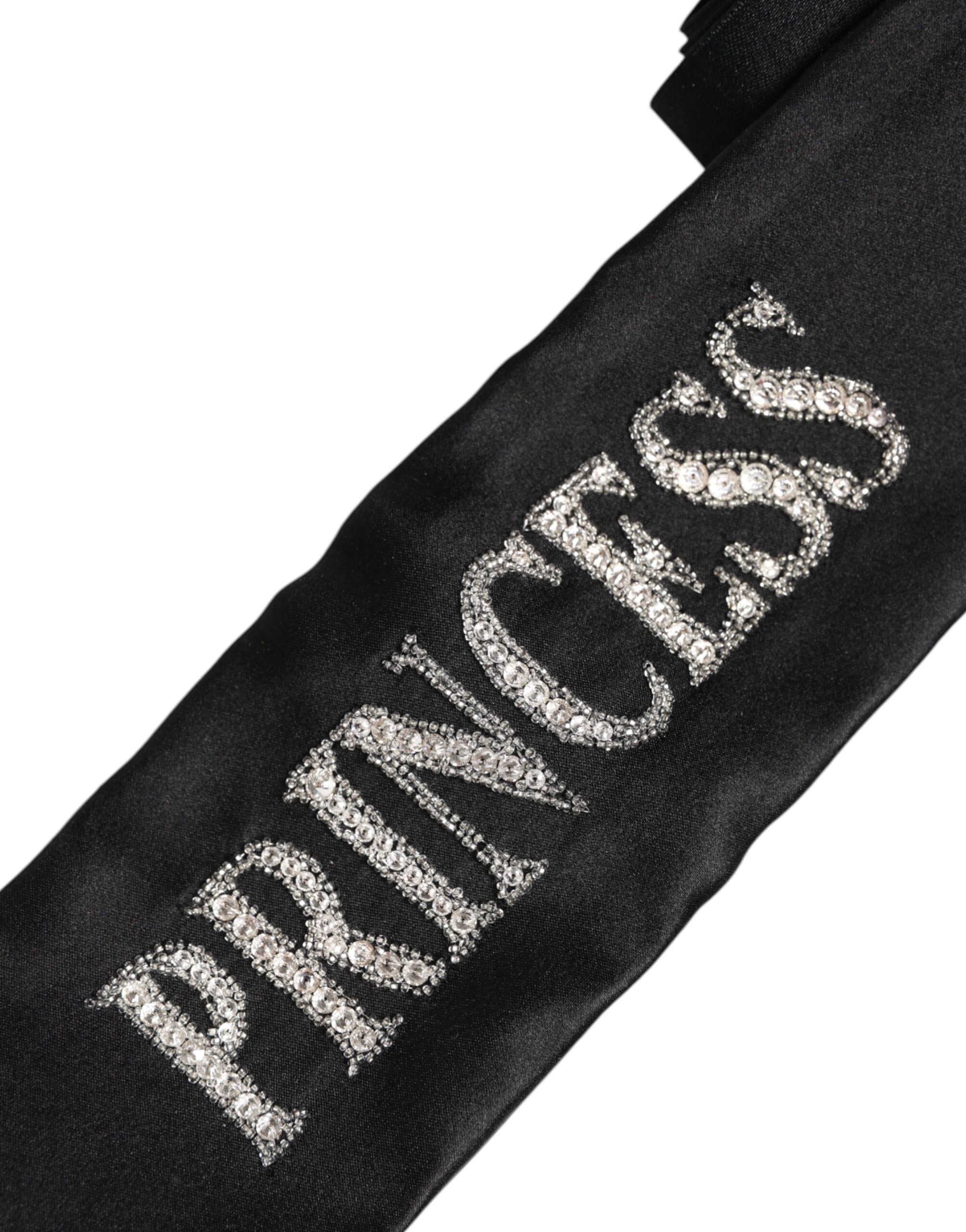 Dolce & Gabbana Schwarzer Prinzessin Fantasy geflochtener Taillengürtel-3