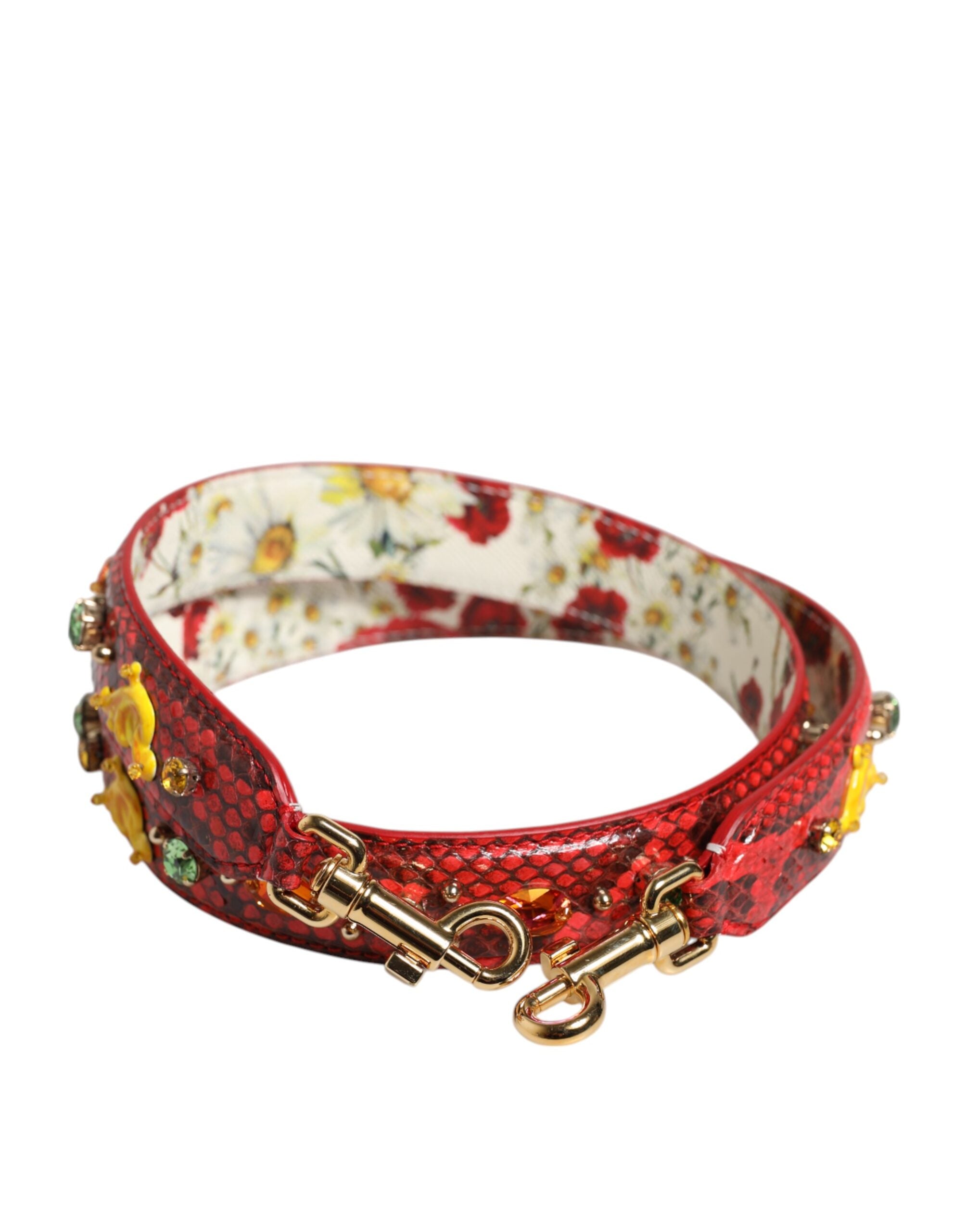 Dolce & Gabbana Multicolor embellished handbag accessory shoulder strap-2