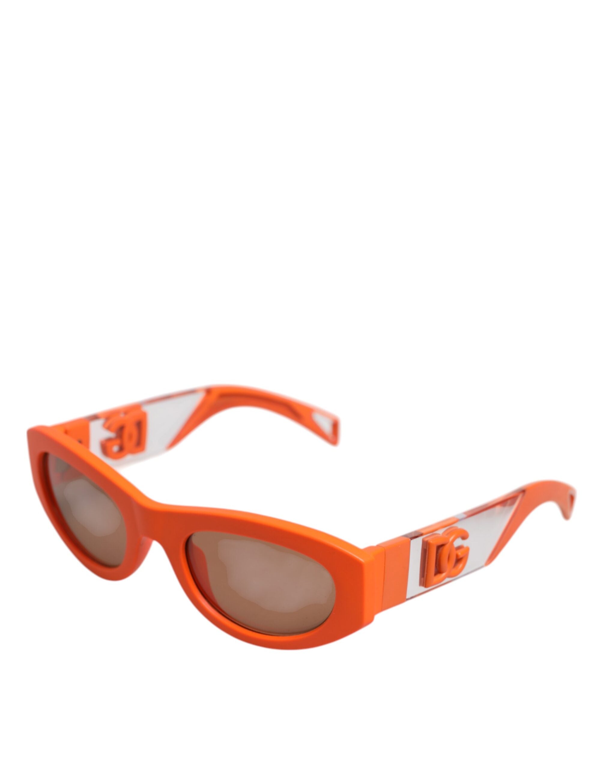 Dolce & Gabbana Orange Reborn To Live Oval Frame Logo Eyewear Sunglasses-3