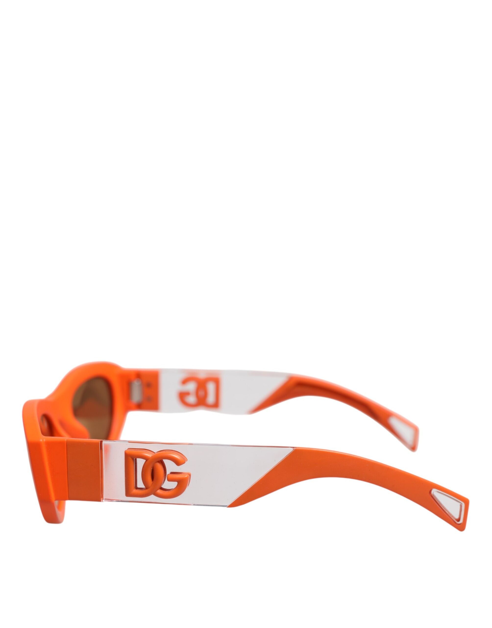 Dolce & Gabbana Orange Reborn To Live Oval Frame Logo Eyewear Sunglasses-4