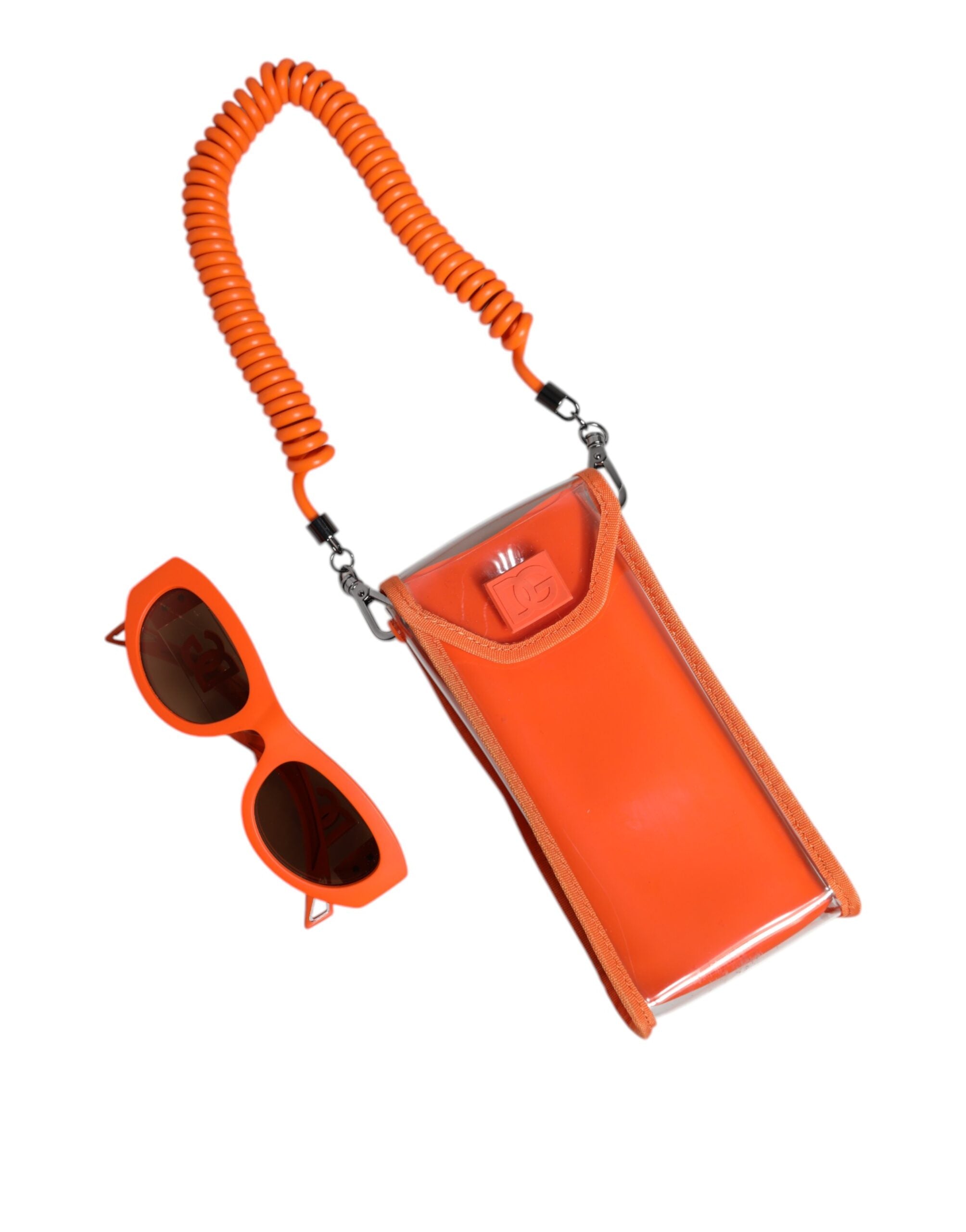 Dolce & Gabbana Orange Reborn To Live Oval Frame Logo Eyewear Sunglasses-6