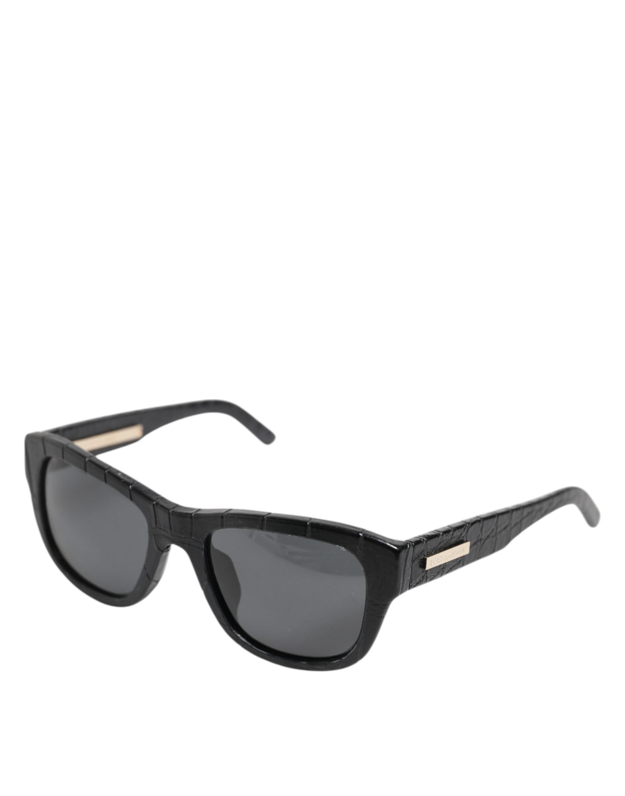 Dolce & Gabbana Black Leather Frame DG4177 Tinted Lens Sunglasses-3