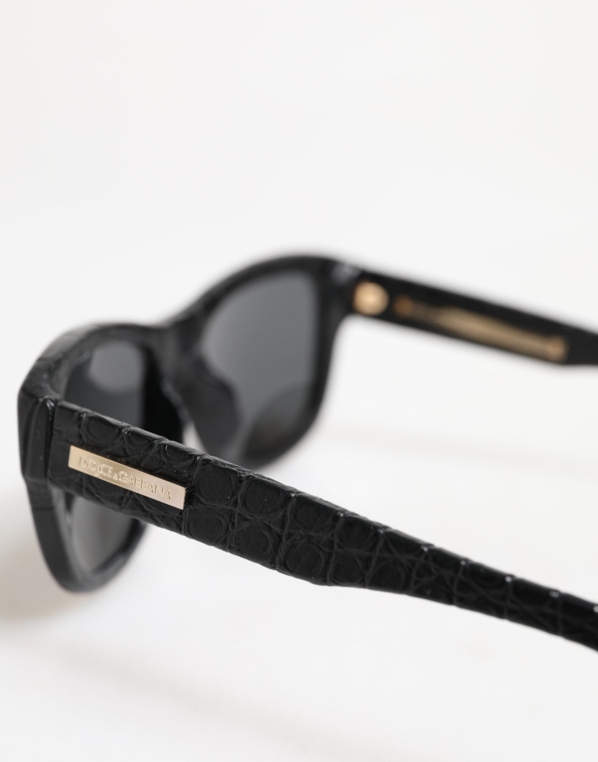 Dolce & Gabbana Black Leather Frame DG4177 Tinted Lens Sunglasses-5
