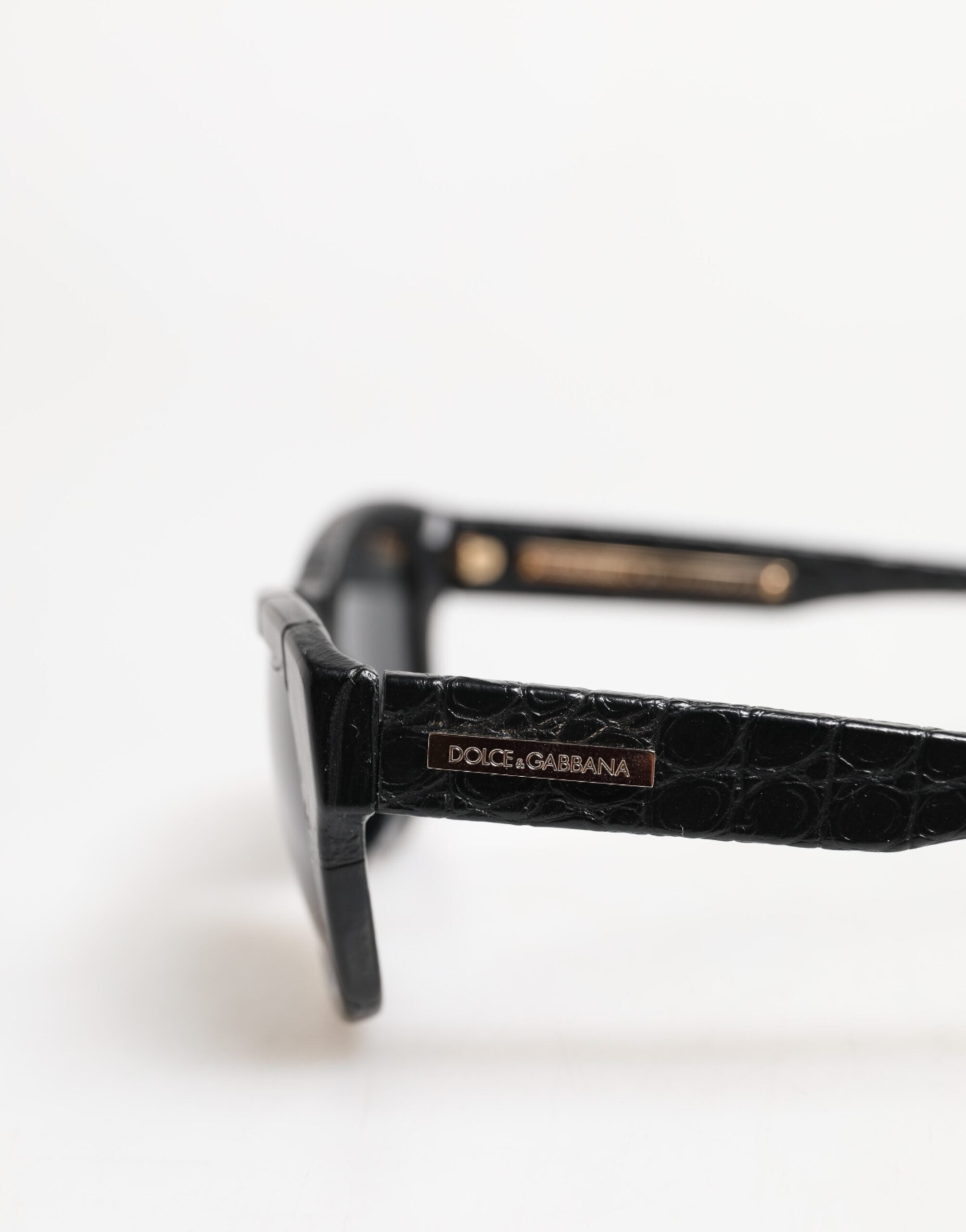 Dolce & Gabbana Black Leather Frame DG4177 Tinted Lens Sunglasses-8