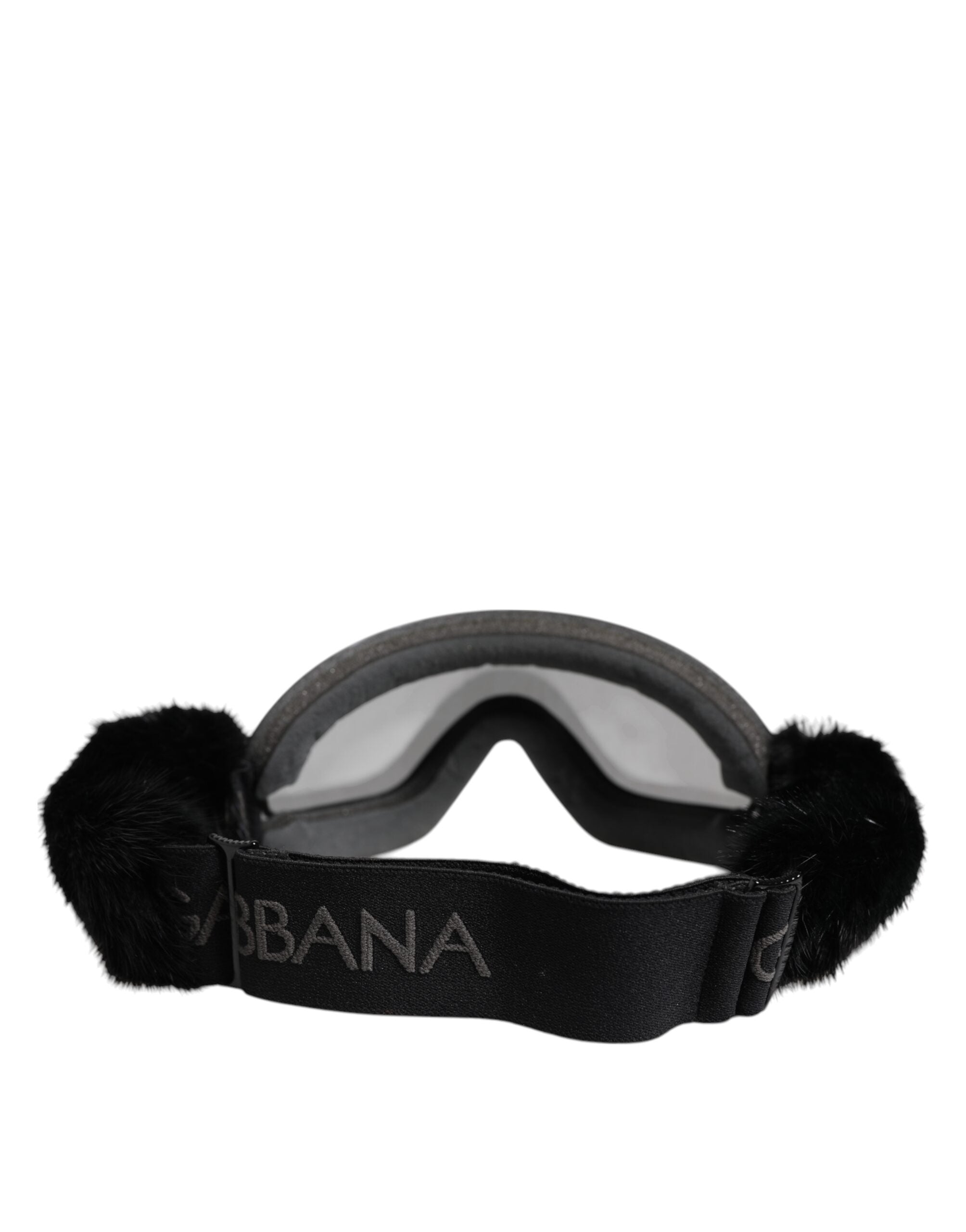 Dolce & Gabbana Black Bi0759 Lace Mirrored Ski Goggles Mask Sunglasses-4