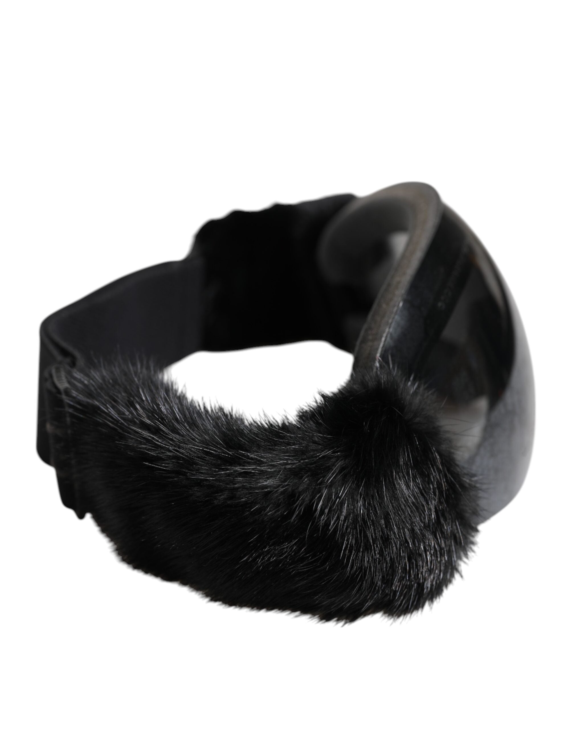 Dolce & Gabbana Black Bi0759 Lace Mirrored Ski Goggles Mask Sunglasses-5