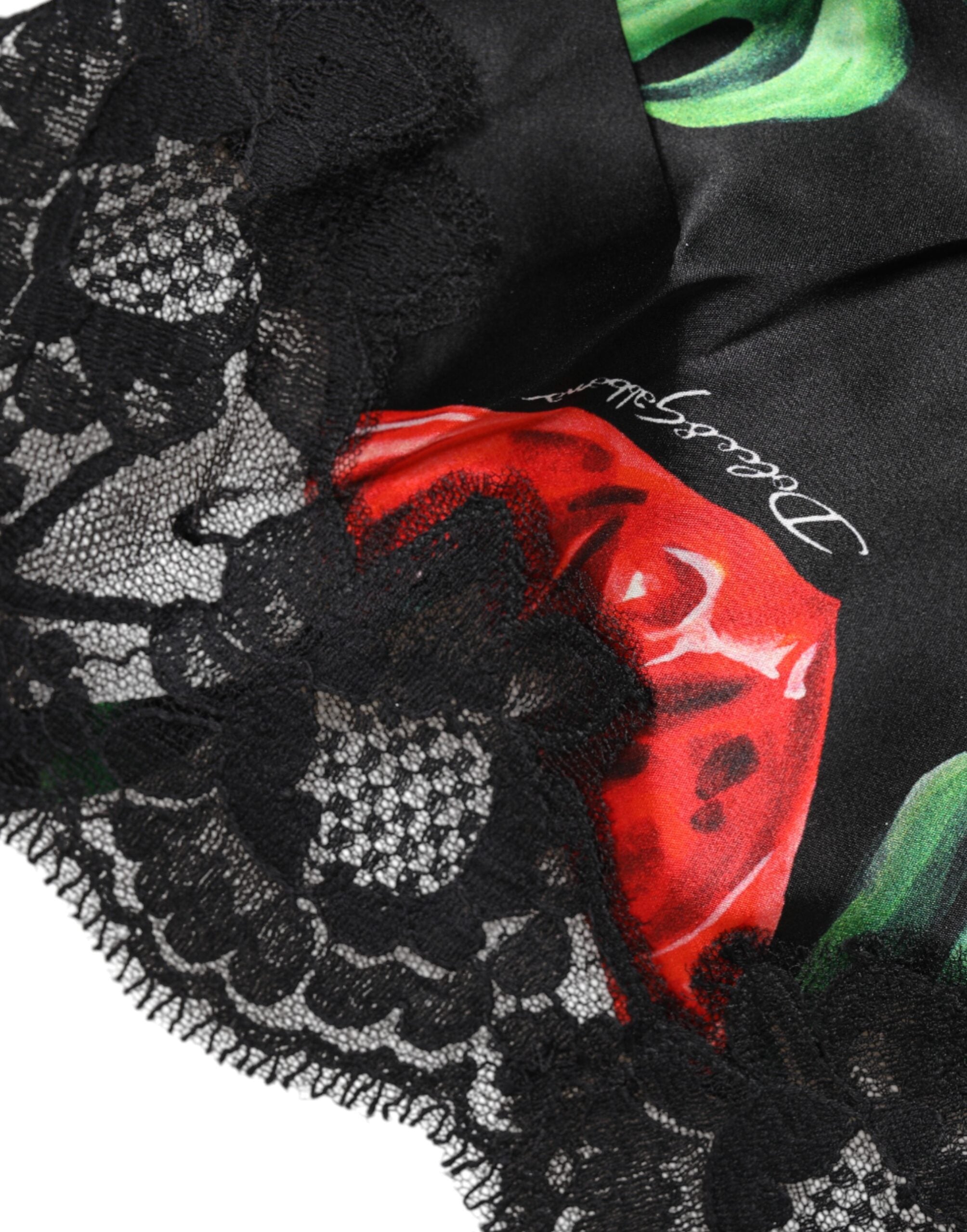 Dolce & Gabbana Multicolor Floral Silk Tank Lingerie Unterwäsche-4