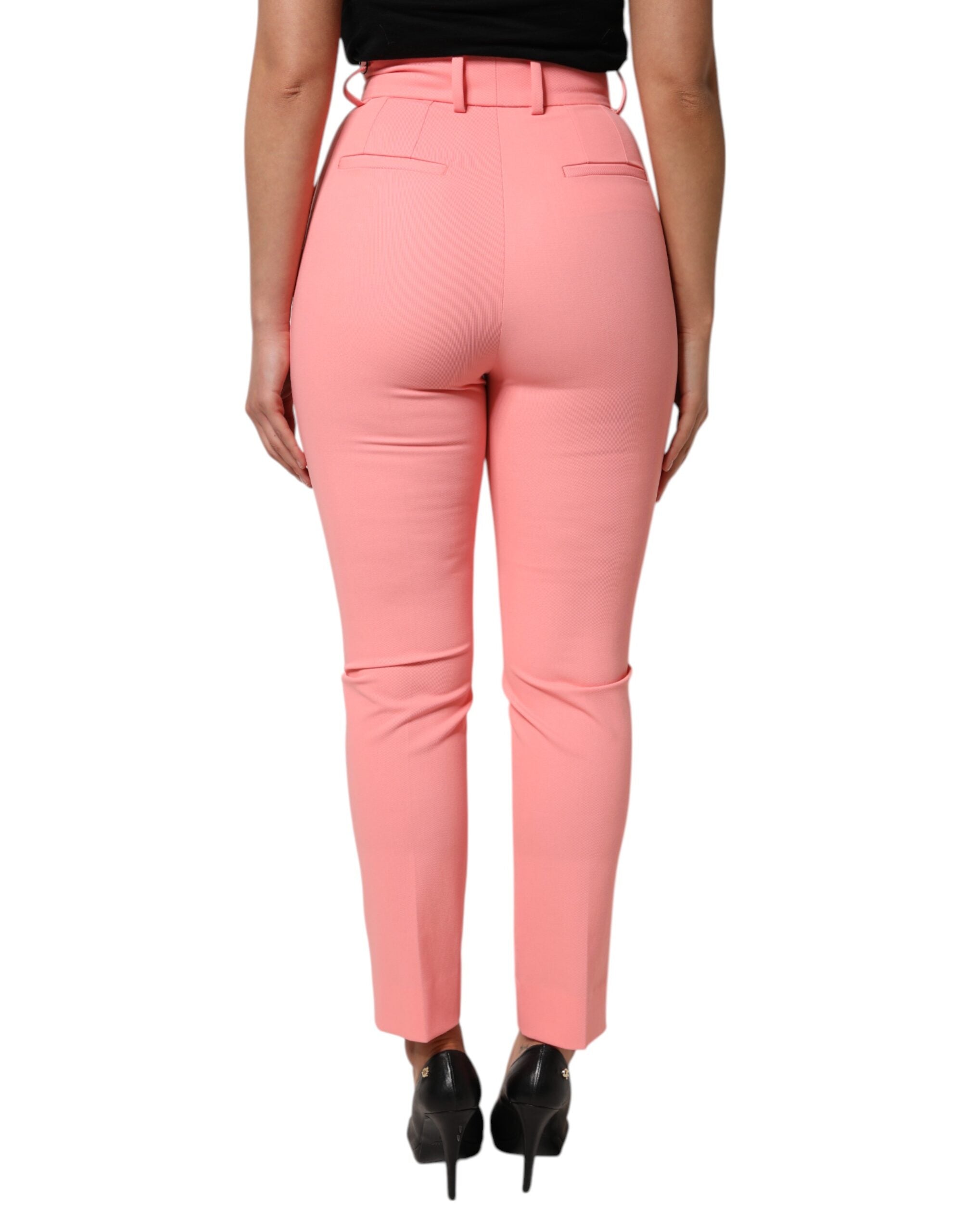 Dolce & Gabbana pink dress with a high waist and tapered trousers-4