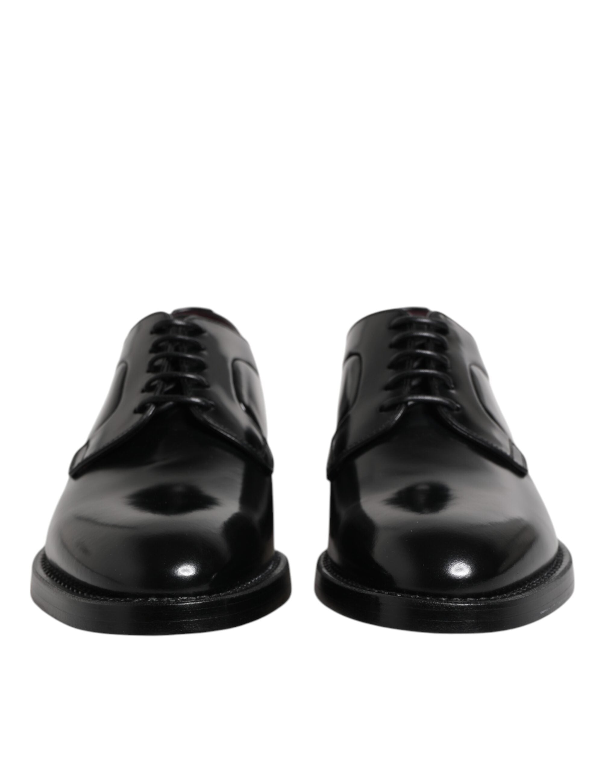 Dolce & Gabbana Schwarze Kalbsleder Schnürschuhe Dress Derby-2