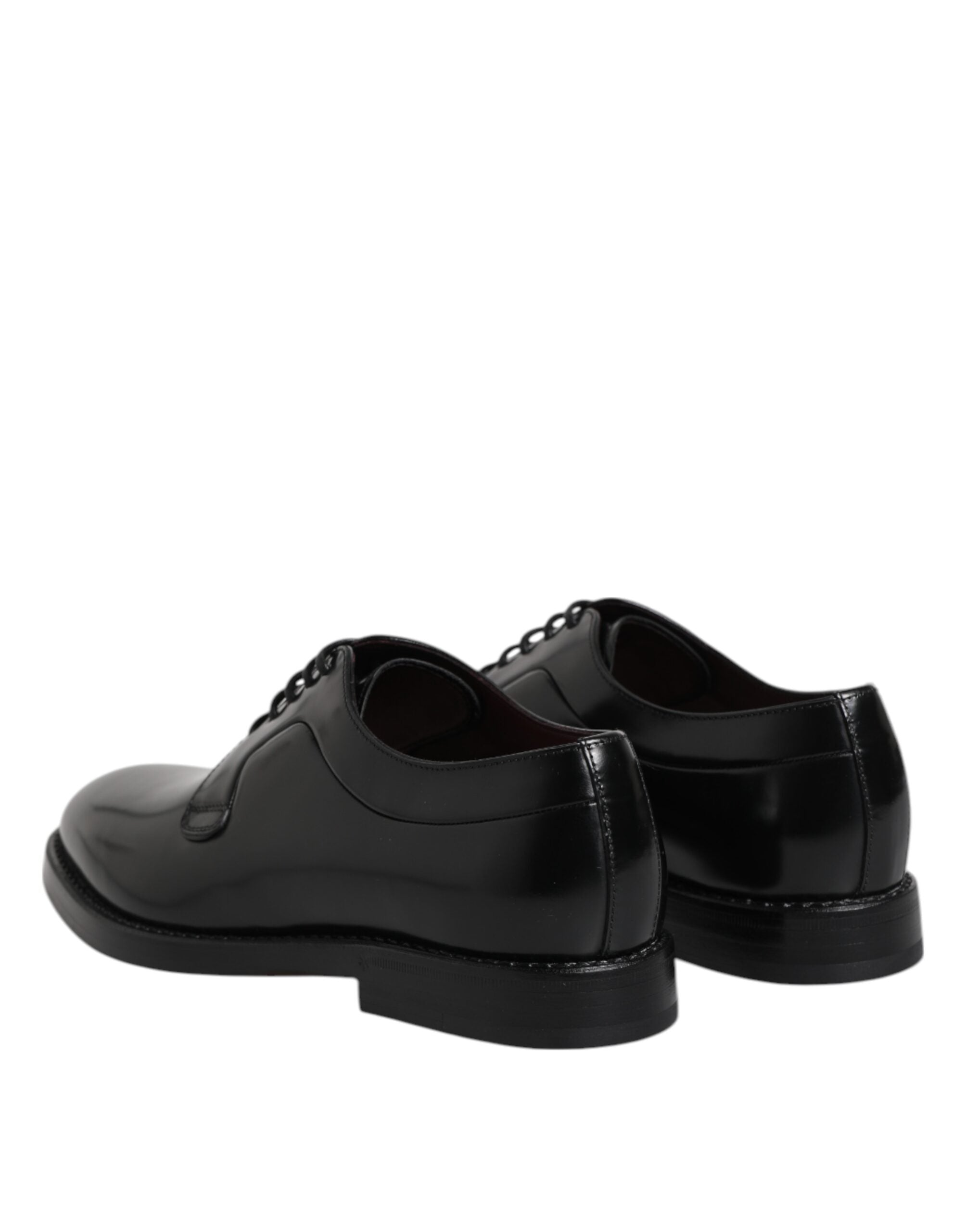 Dolce & Gabbana Schwarze Kalbsleder Schnürschuhe Dress Derby-5