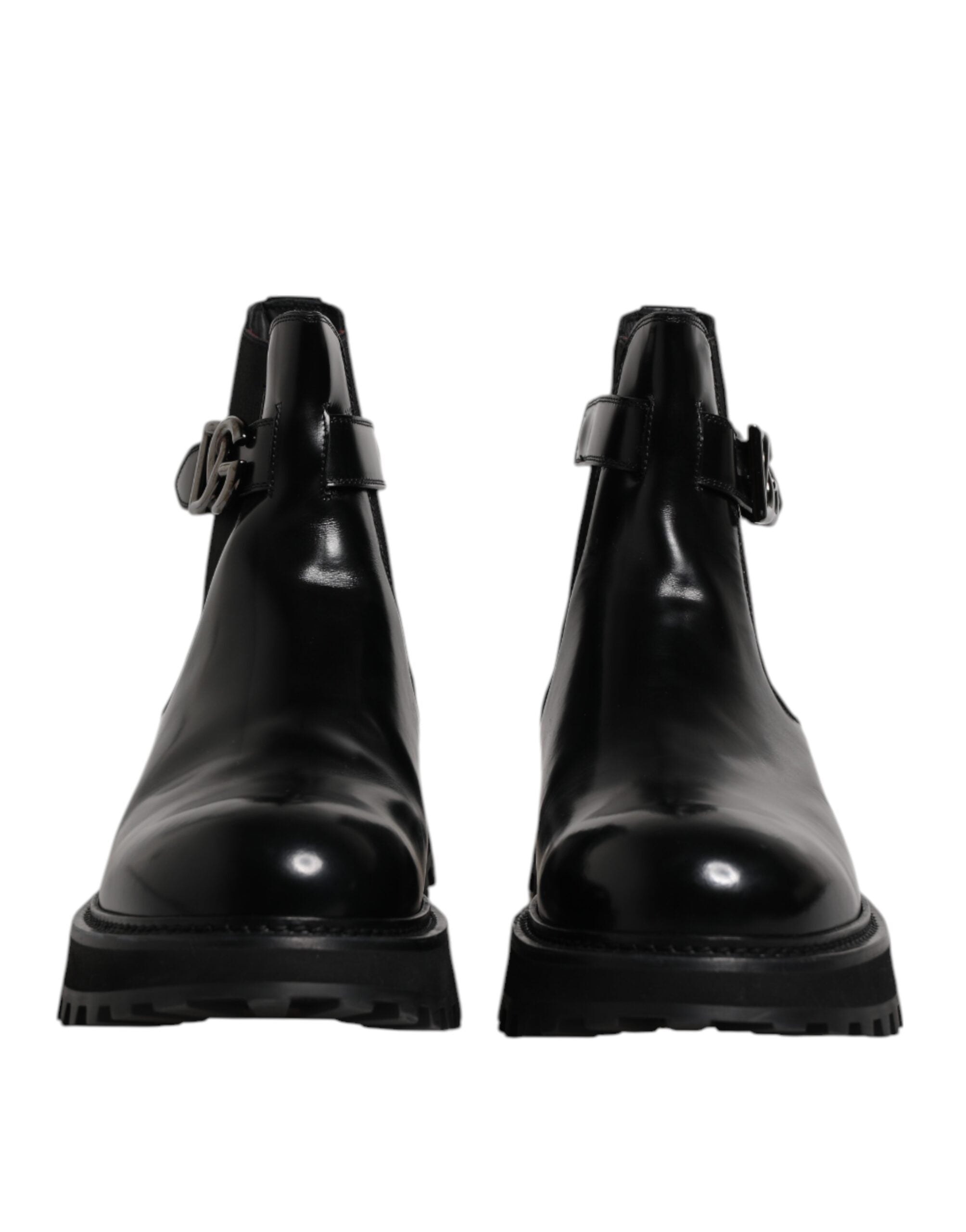 Botas Chelsea con cinturón negro y logotipo DG de Dolce & Gabbana para hombre-2