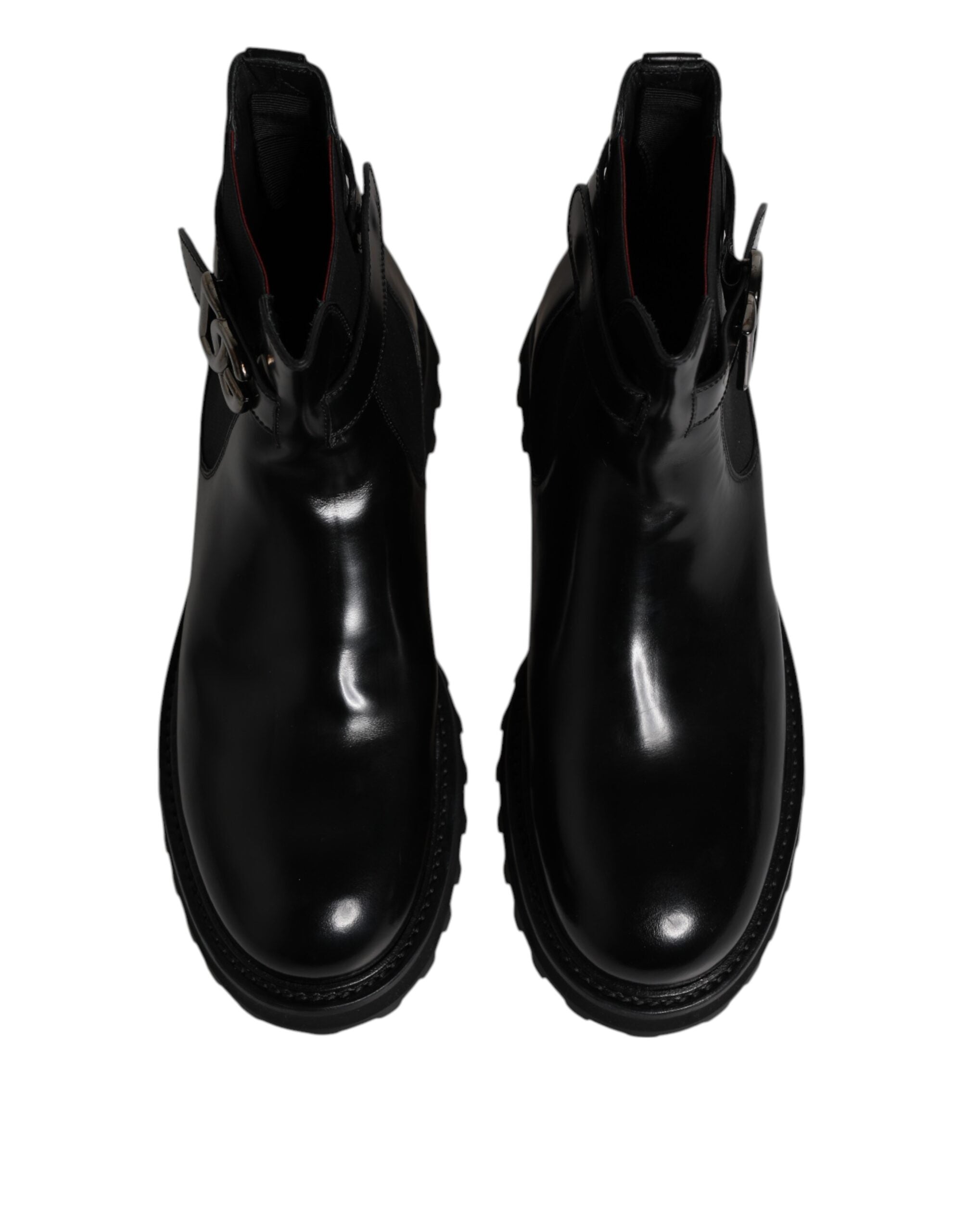 Botas Chelsea con cinturón negro y logotipo DG de Dolce & Gabbana para hombre-3