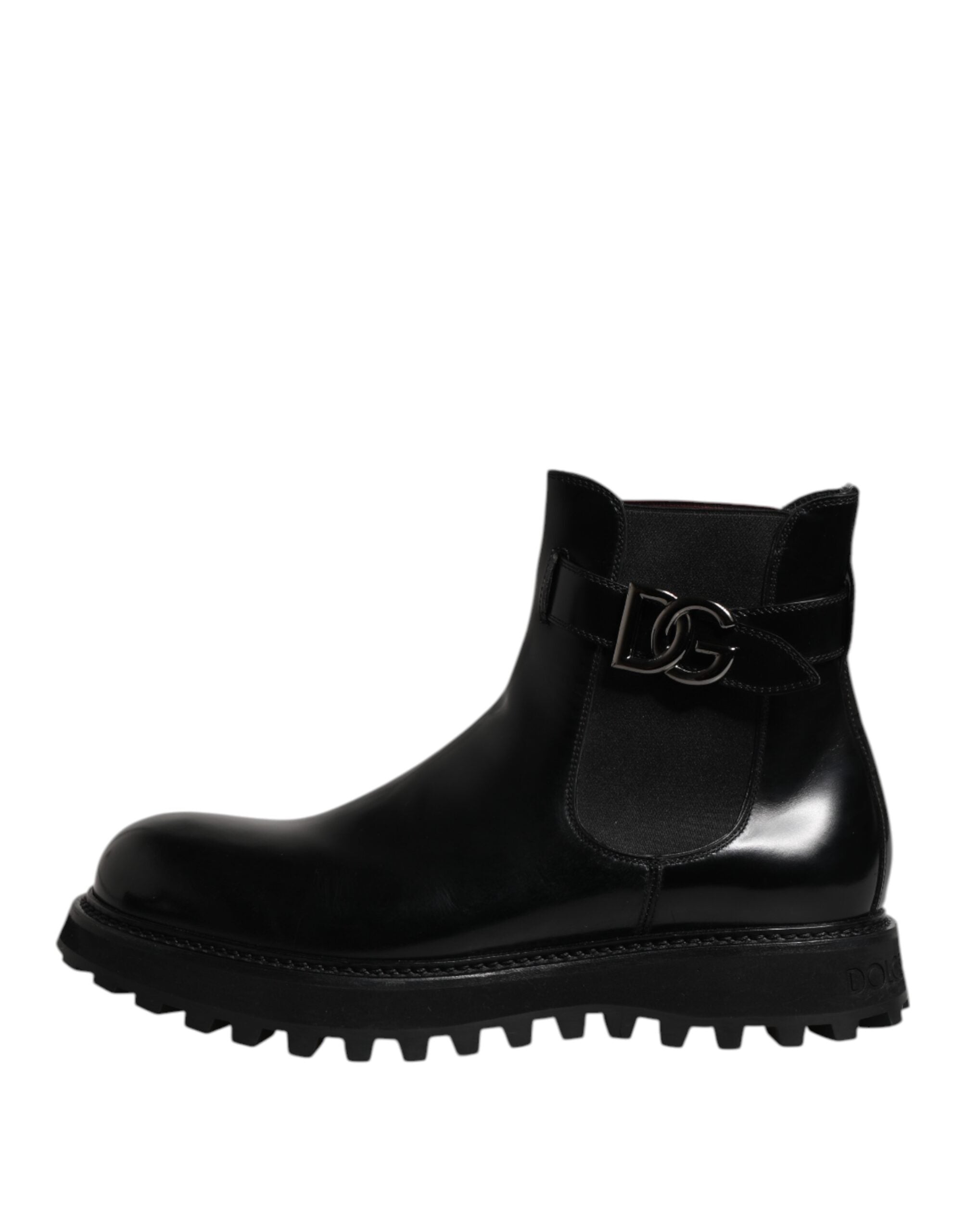 Botas Chelsea con cinturón negro y logotipo DG de Dolce & Gabbana para hombre-6