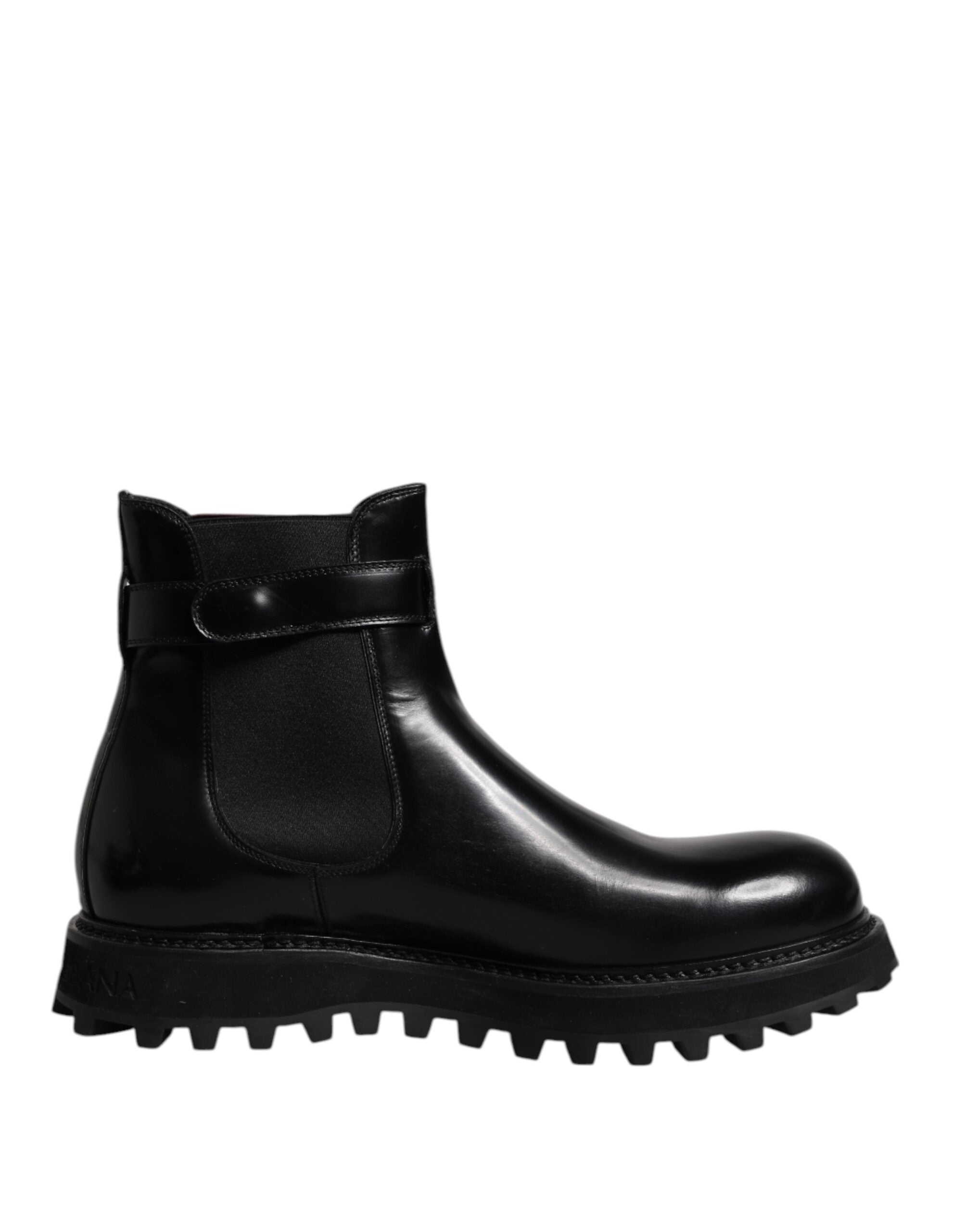 Botas Chelsea con cinturón negro y logotipo DG de Dolce & Gabbana para hombre-7