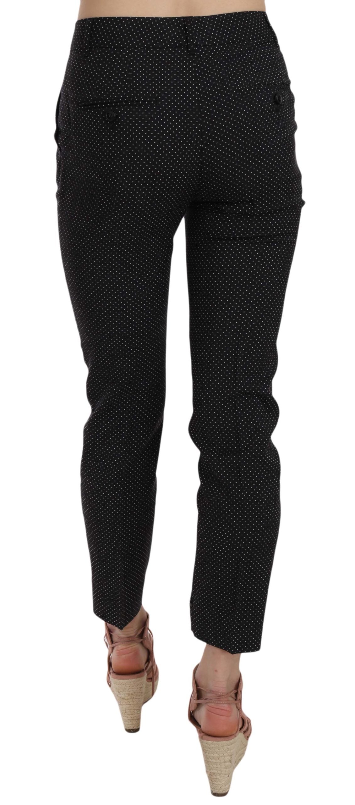 Pantalones capri ajustados de lunares de Dolce & Gabbana Pantalones cónicos-2