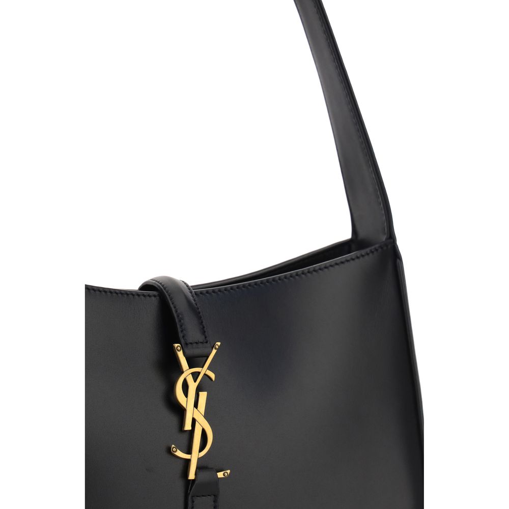 Saint Laurent Black Calfskin Bos Taurus Shoulder Bag-4