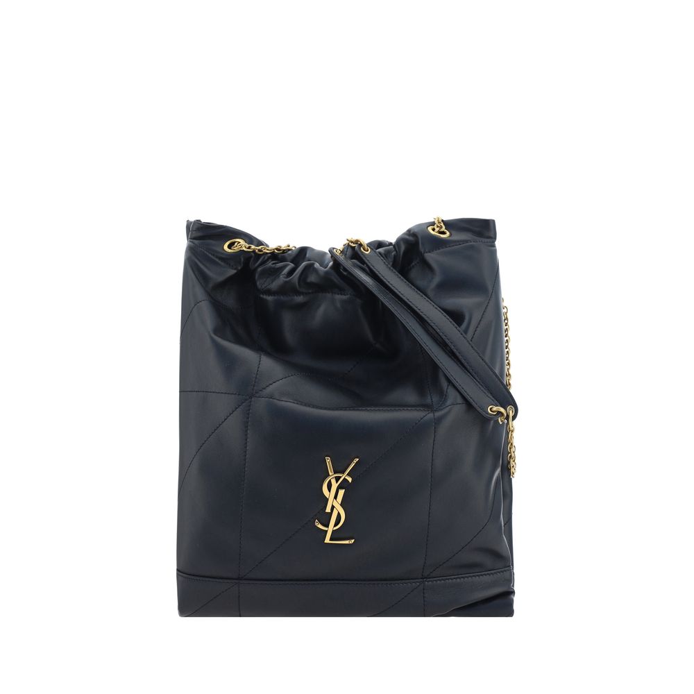 Saint Laurent Black Lamb Ovis Aries Aries Carrier Bag-1