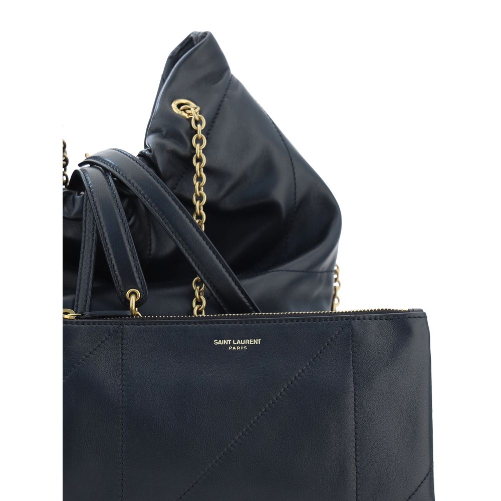 Saint Laurent Black Lamb Ovis Aries Aries Carrier Bag-4