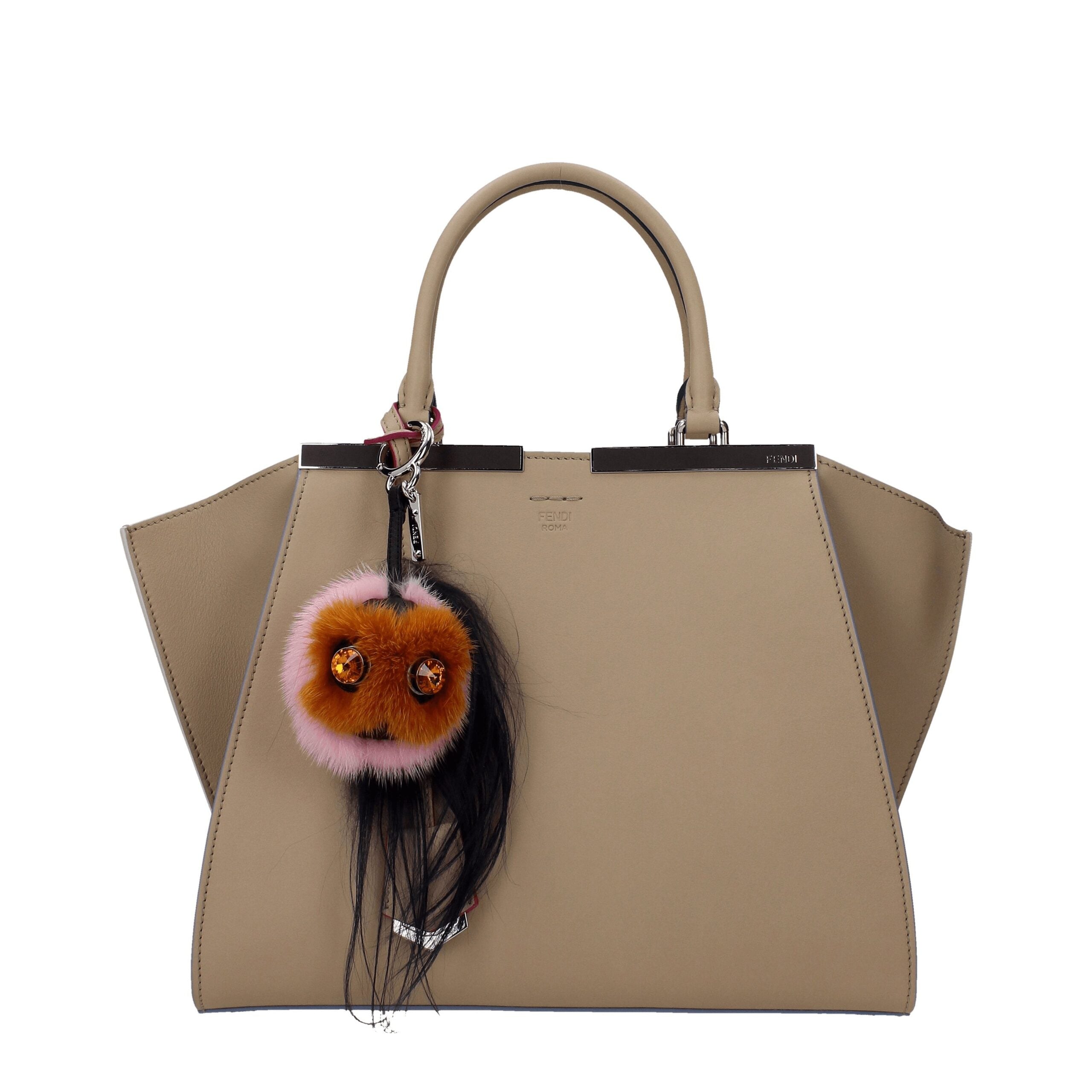 Fendi Brown Fur Keyring-2