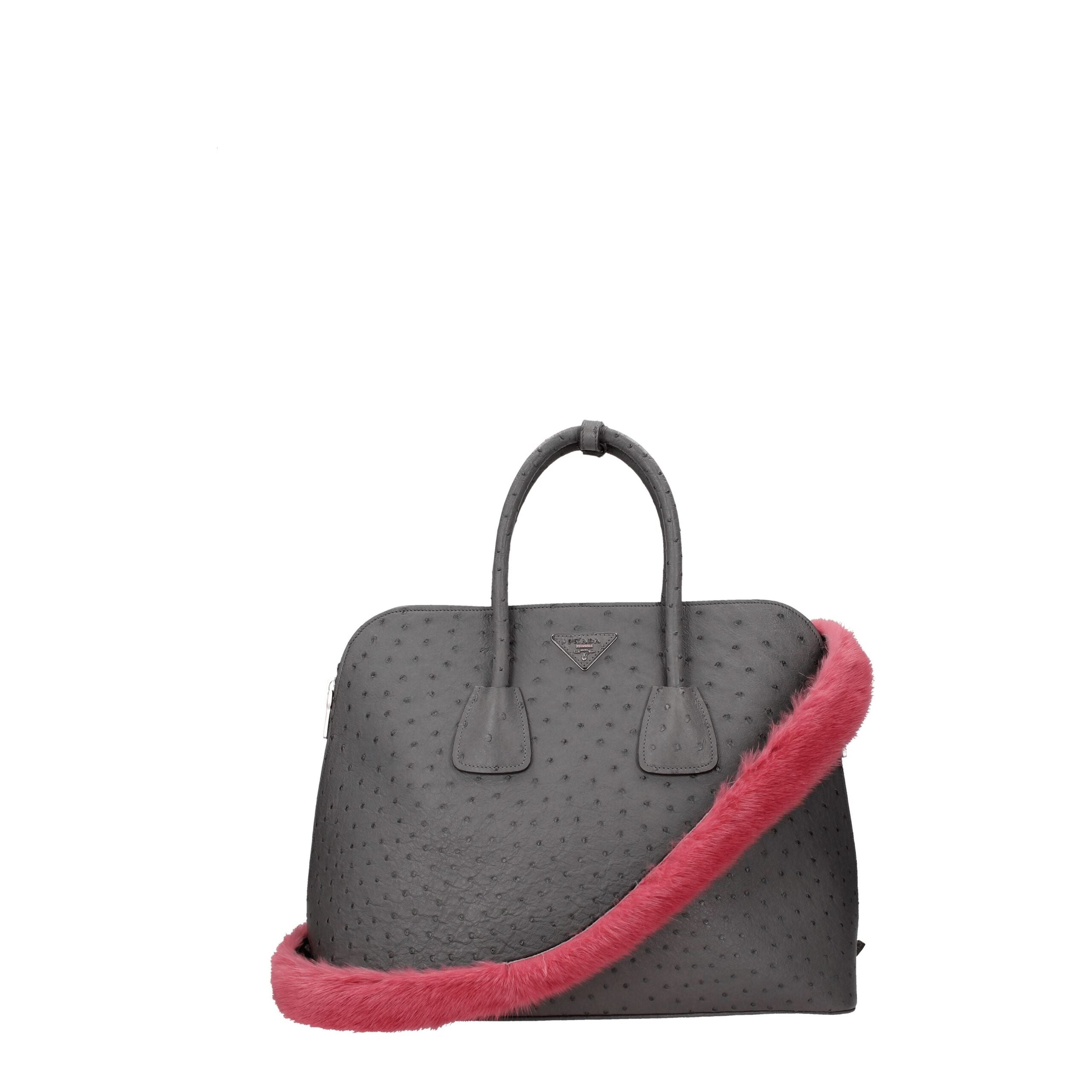 Prada Pink Fur Shoulder Bag-2