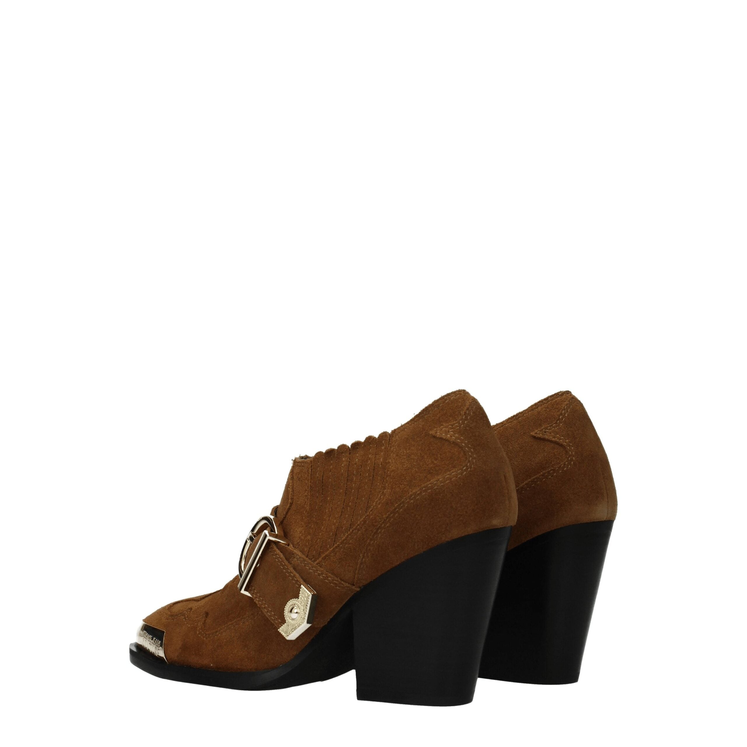 Versace Jeans Brown Leather Ankle Boots-4