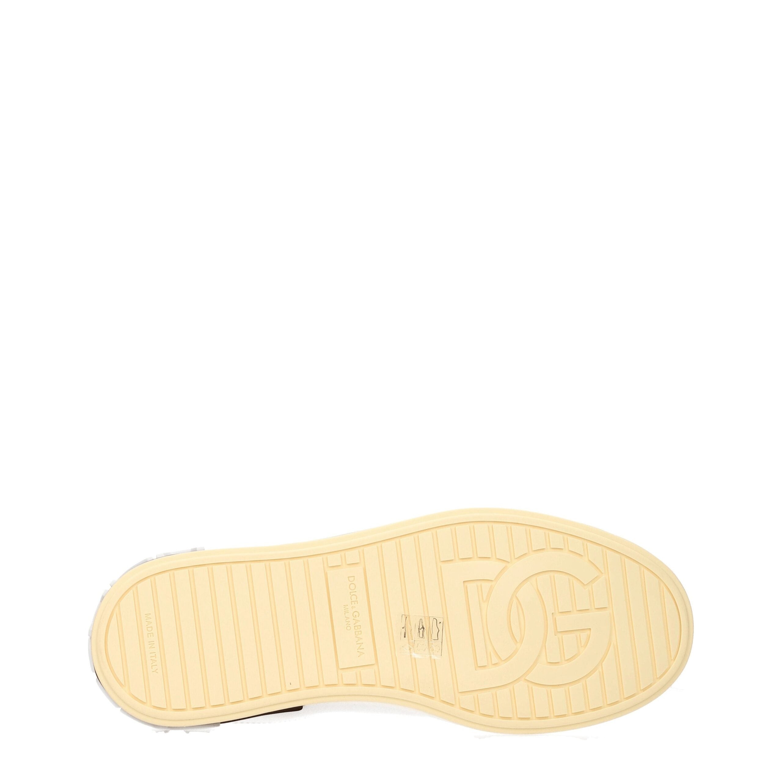 Dolce & Gabbana Weiße Leder-Sneaker mit niedrigem Schaft-5