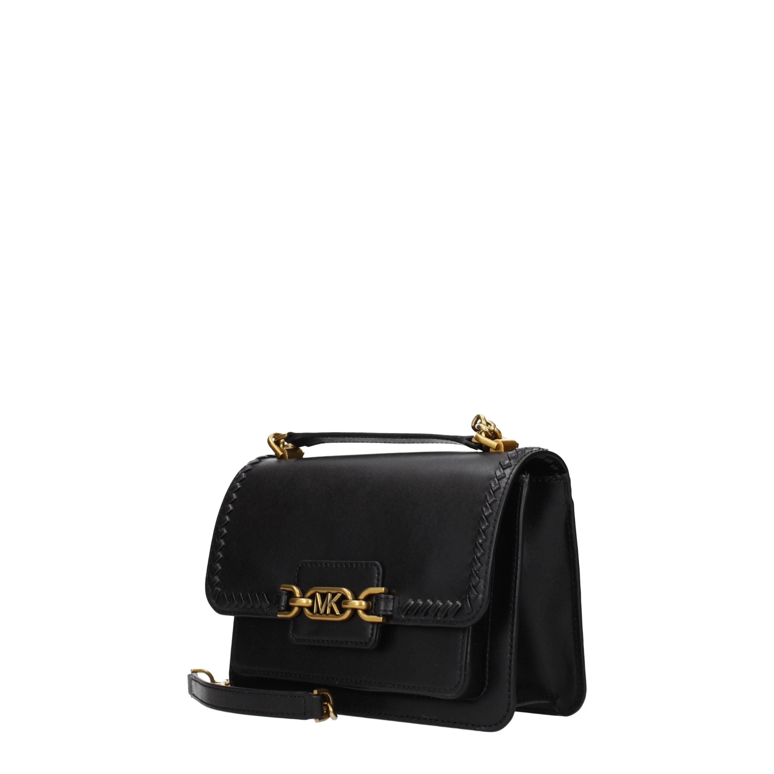 Michael Kors Schwarze Ledertasche-2