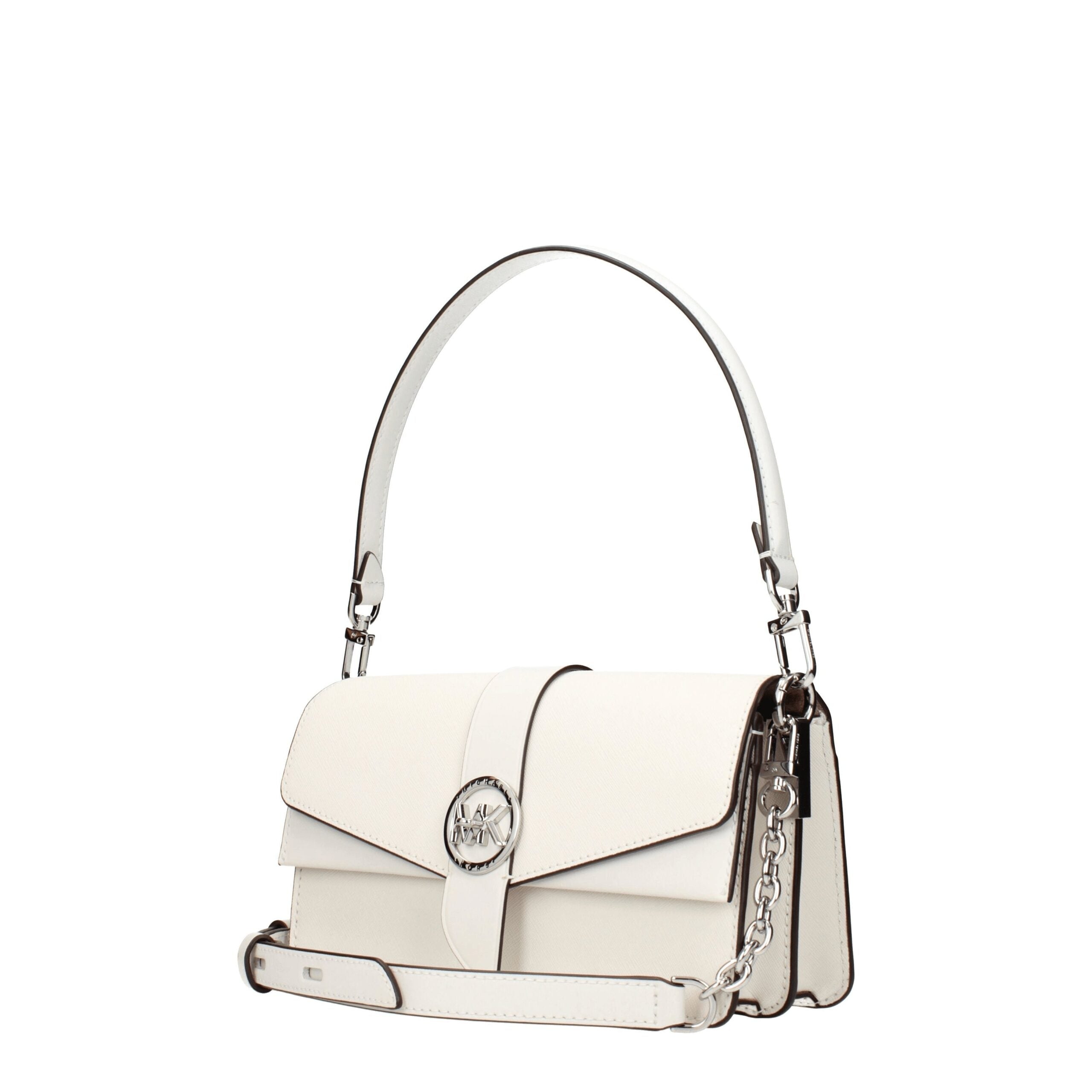 Michael Kors Weiße Lederhandtasche-2