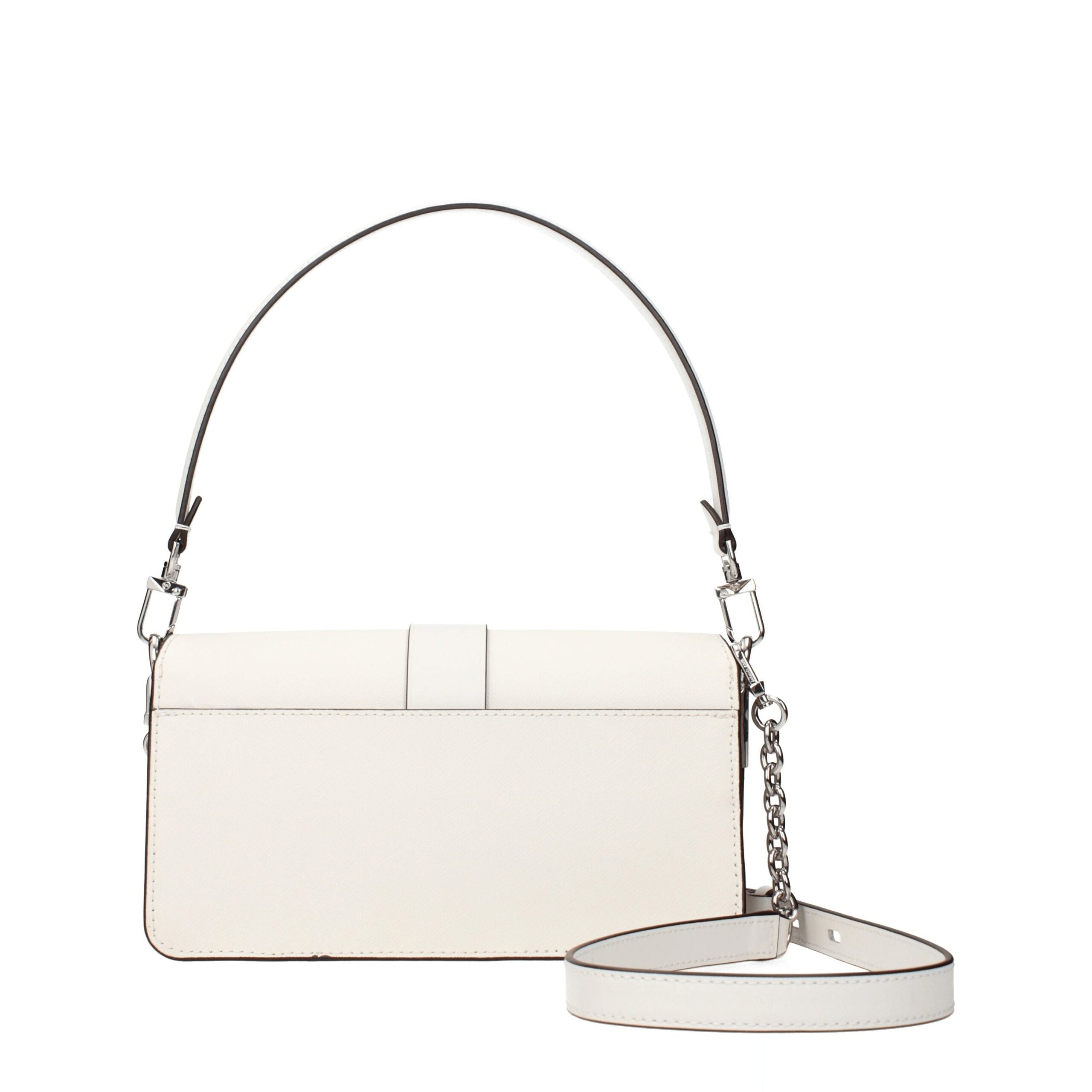 Michael Kors Weiße Lederhandtasche-3