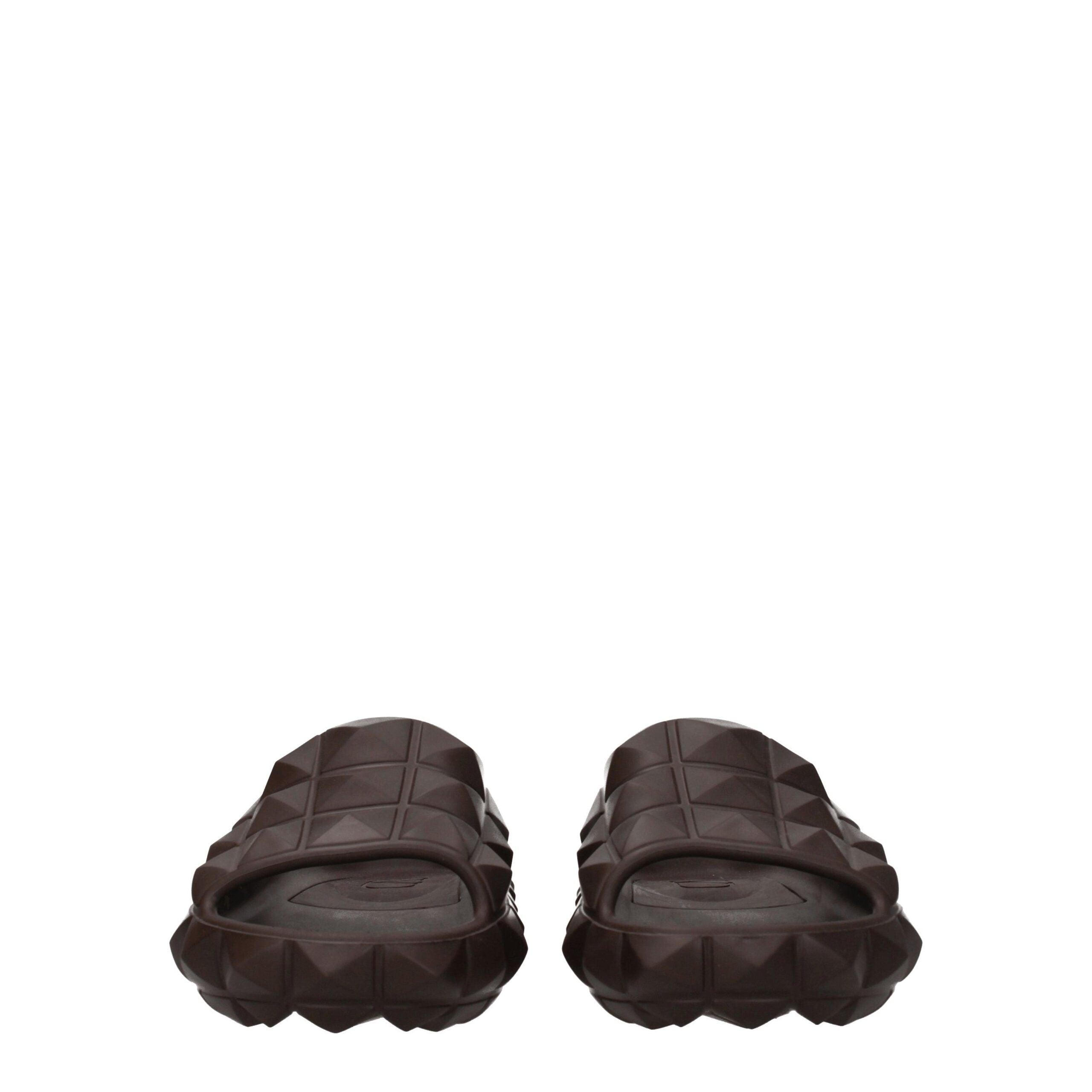 Valentino Garavani Brown Cotton Slippers-3