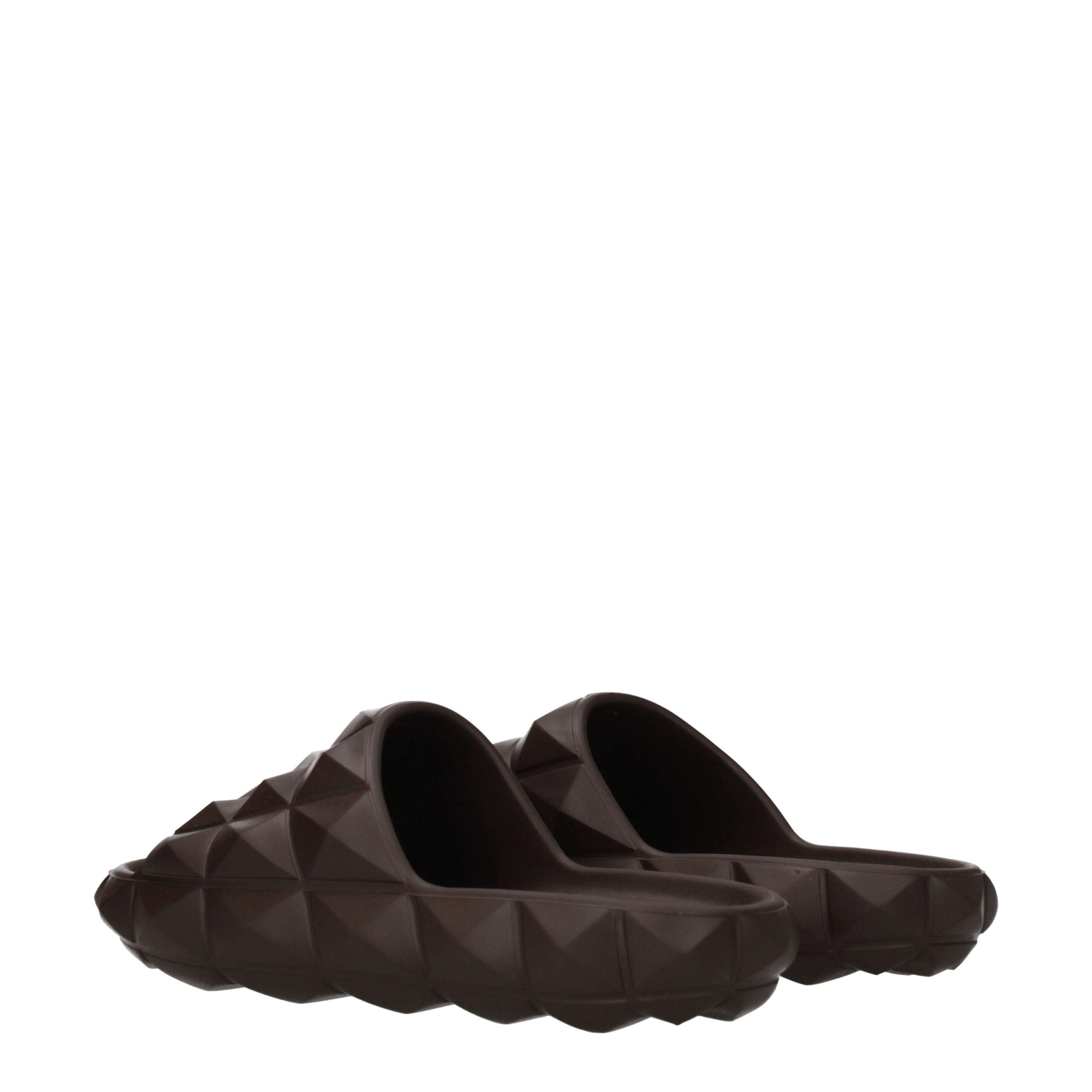 Valentino Garavani Brown Cotton Slippers-4