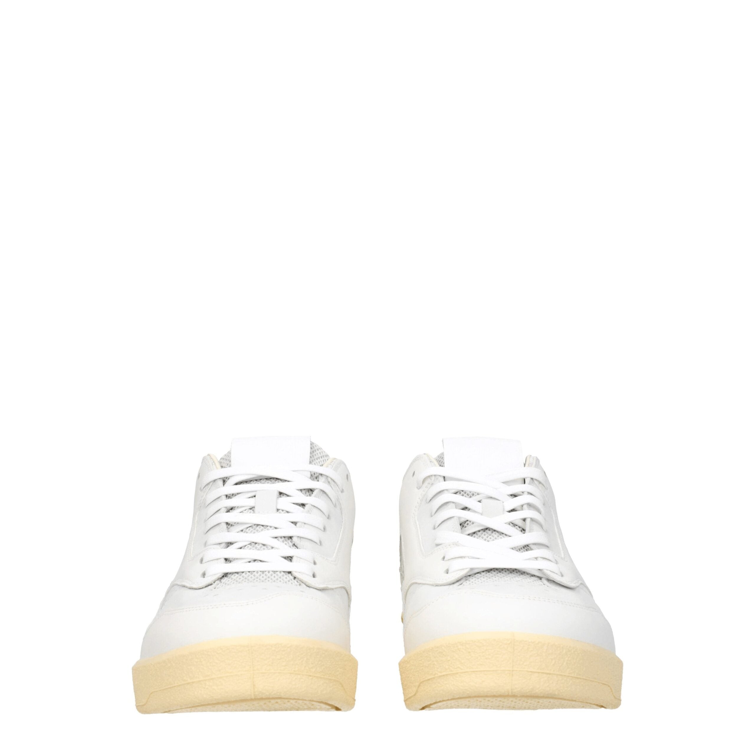 Jil Sander white leather low-top sneakers-3