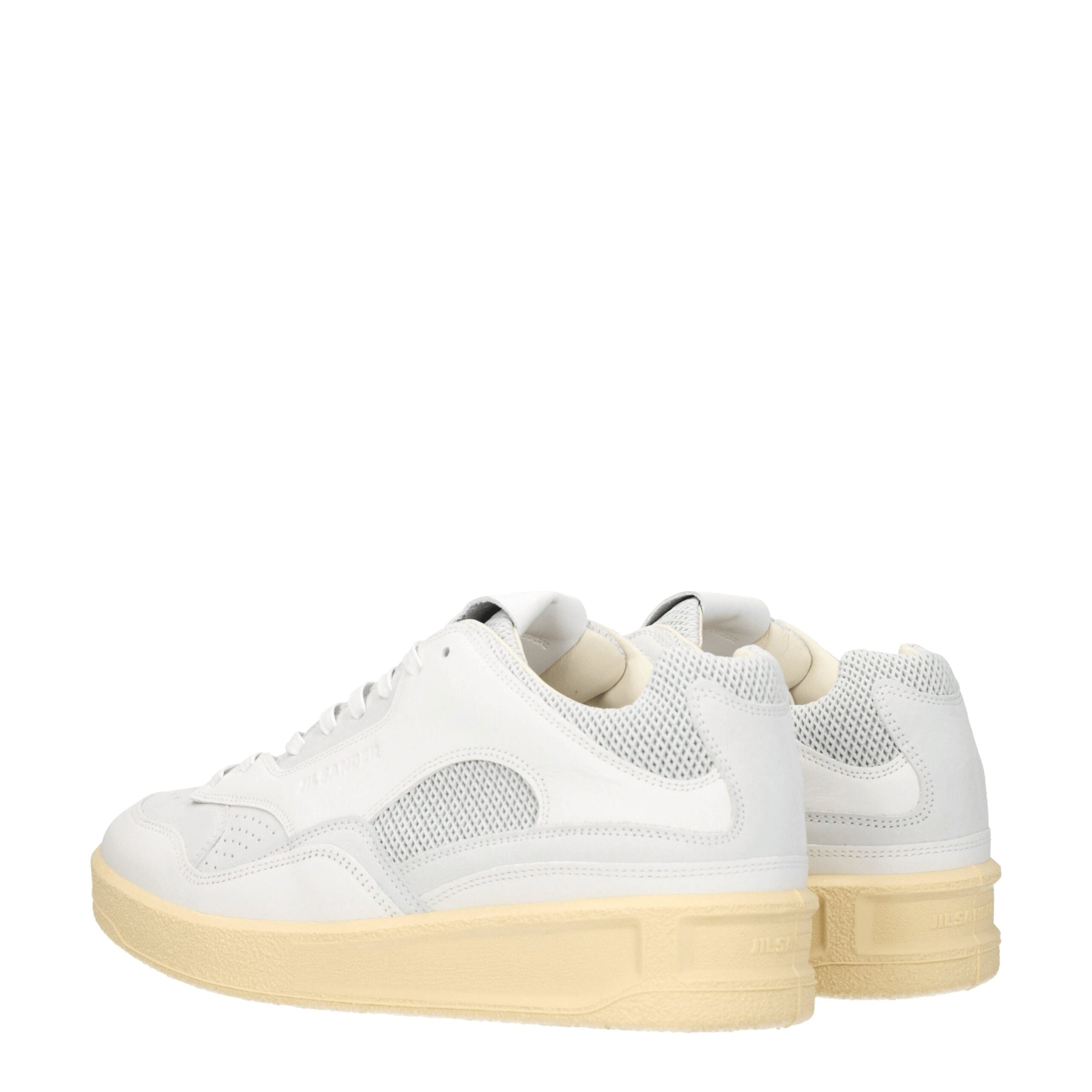 Jil Sander white leather low-top sneakers-4