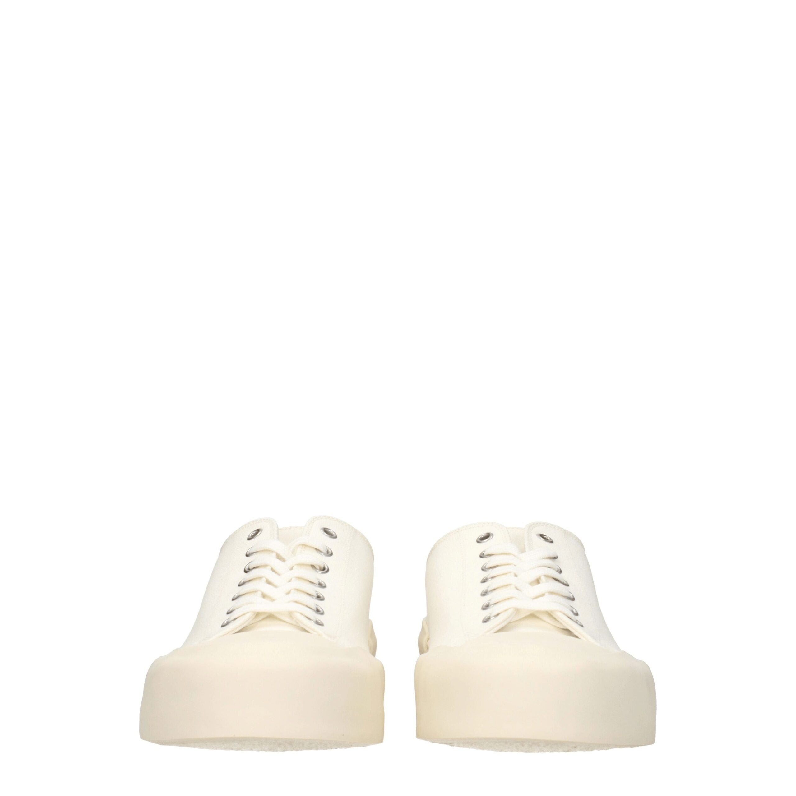 Jil Sander beige fabric low-top sneakers-3