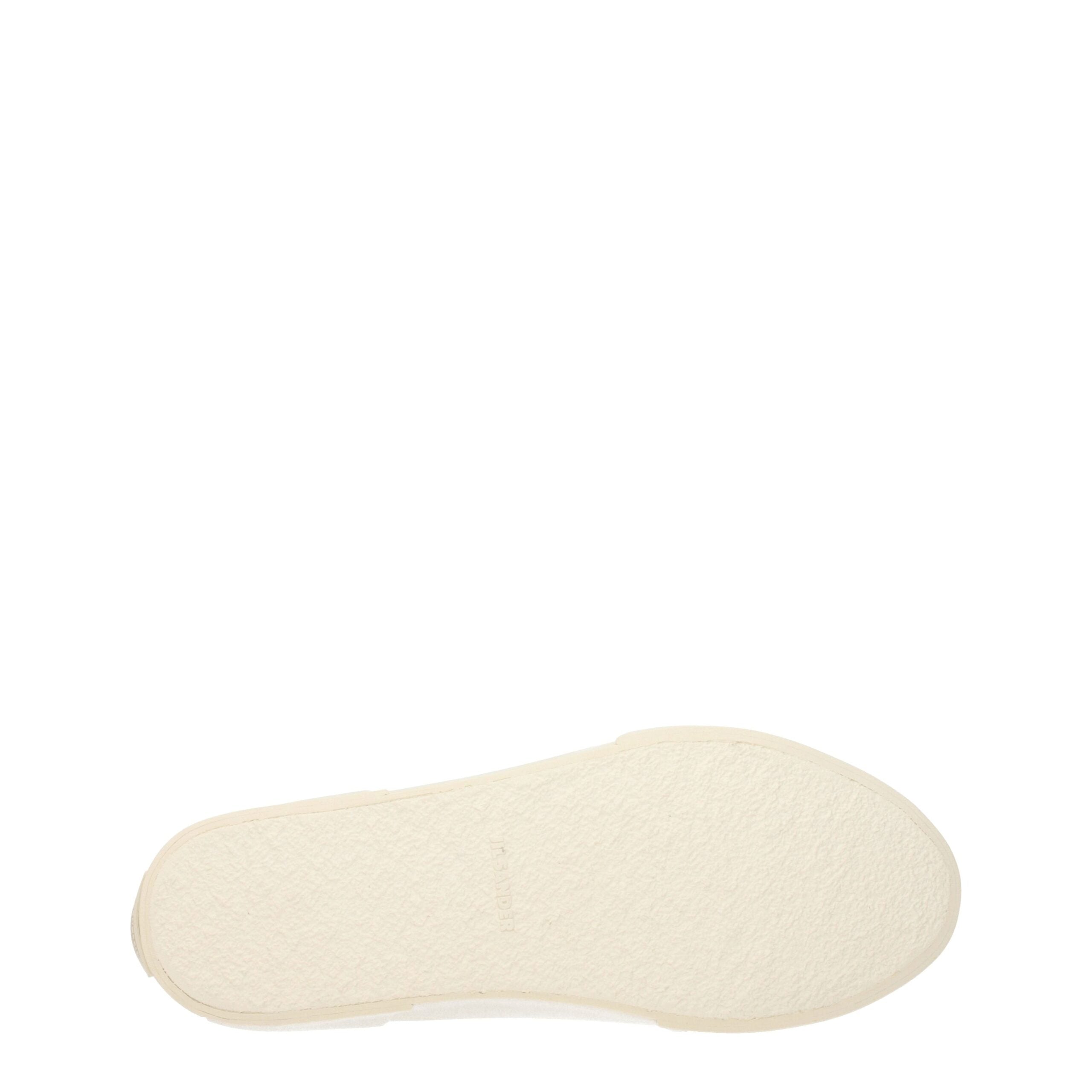 Jil Sander beige high-top sneakers made of fabric-5