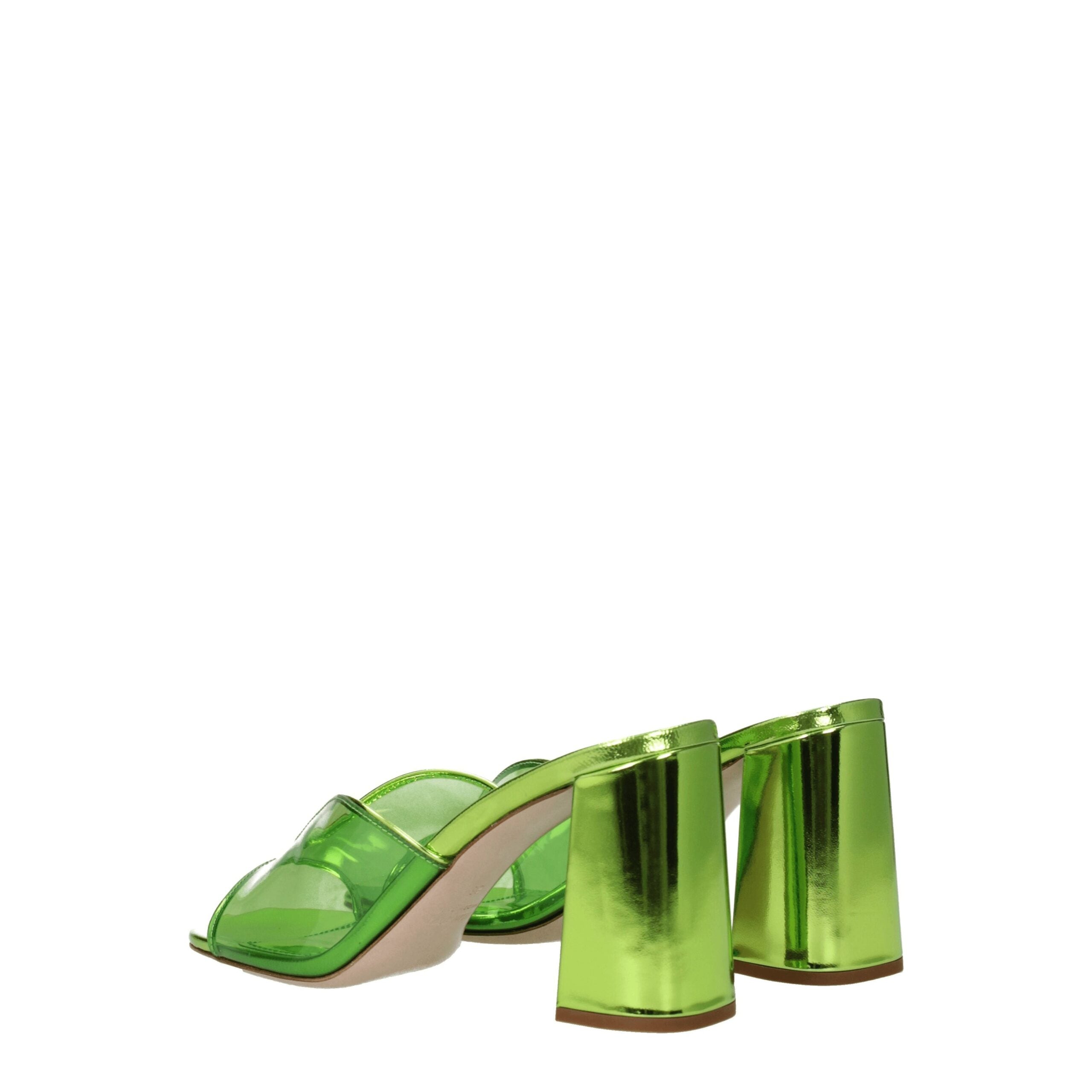 Miu Miu Green Plexiglas Platform Sandals-4