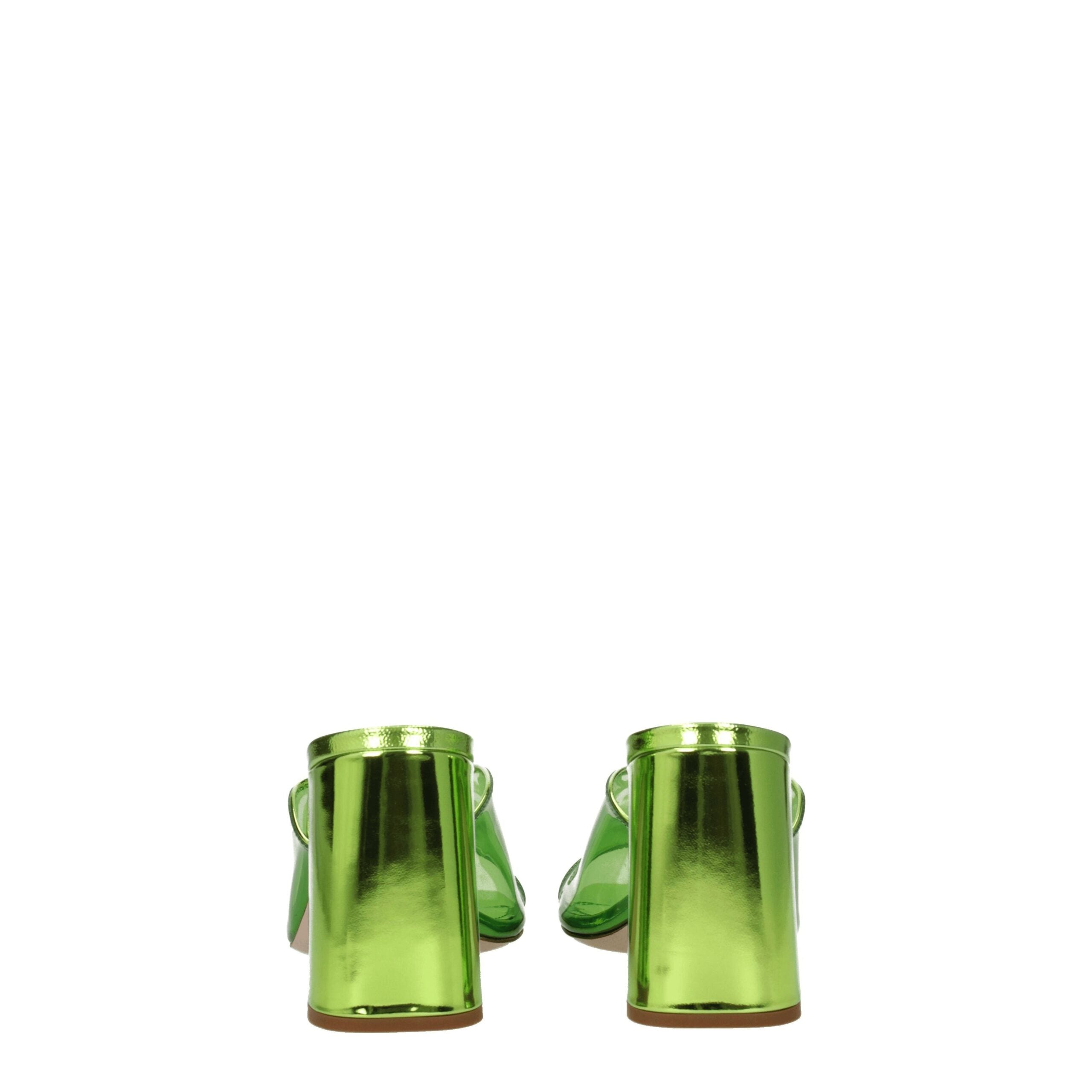Miu Miu Green Plexiglas Platform Sandals-5
